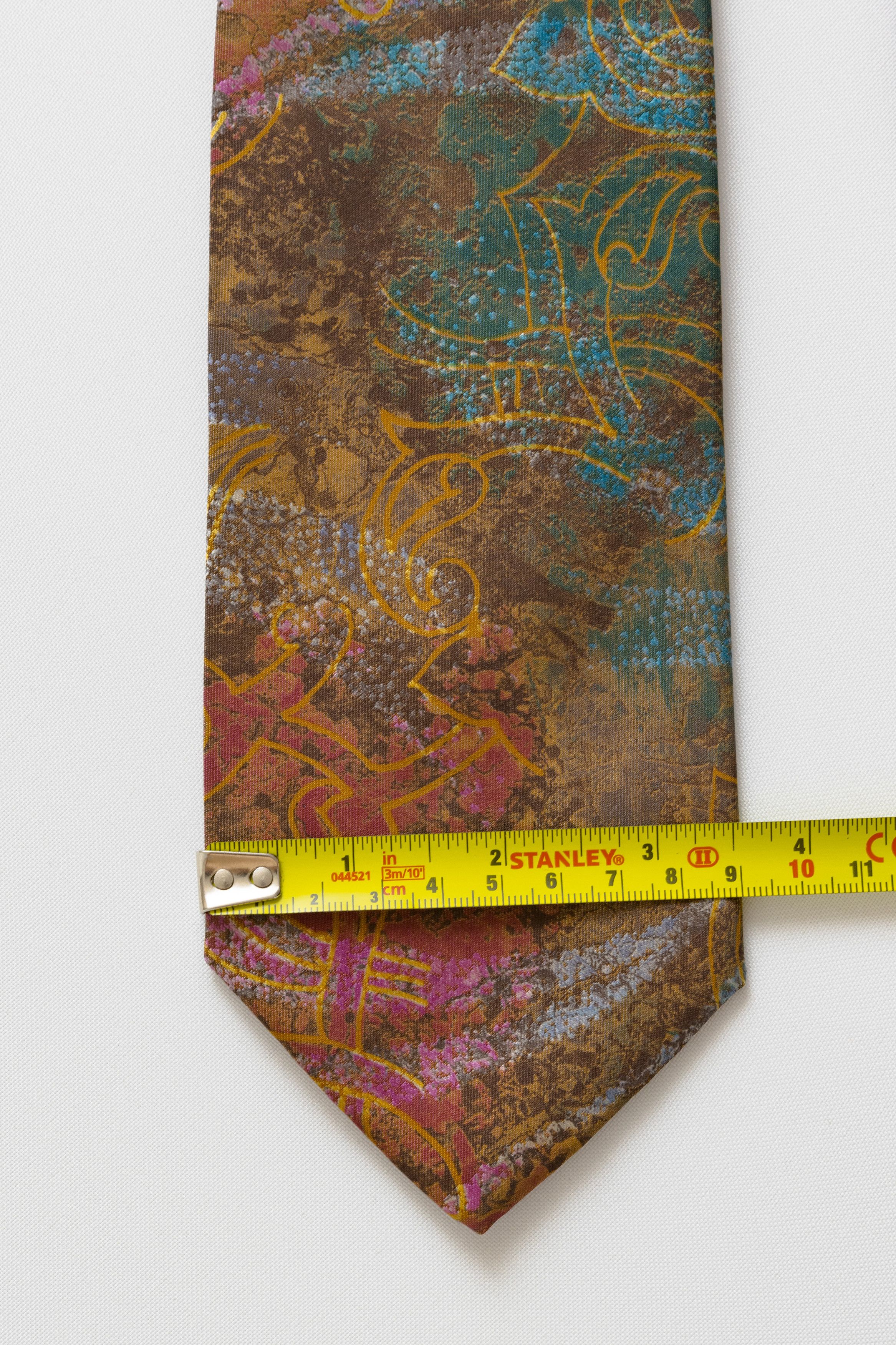 Vintage Switzerland Tie abstract pattern print necktie 013 Size ONE SIZE - 4 Thumbnail