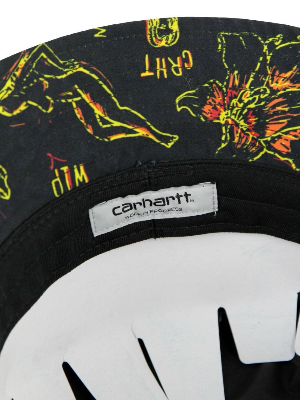 Carhartt Wip CARHARTT WIP Black Panama hat with pattern Size ONE SIZE - 5 Thumbnail