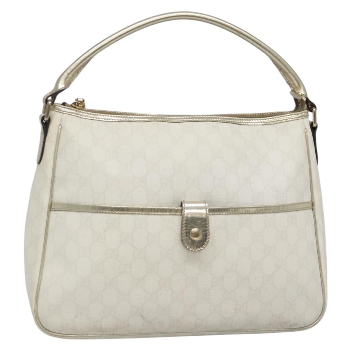 Gucci GUCCI GG Supreme Hand Bag Pvc White Gold Size ONE SIZE - 1 Thumbnail