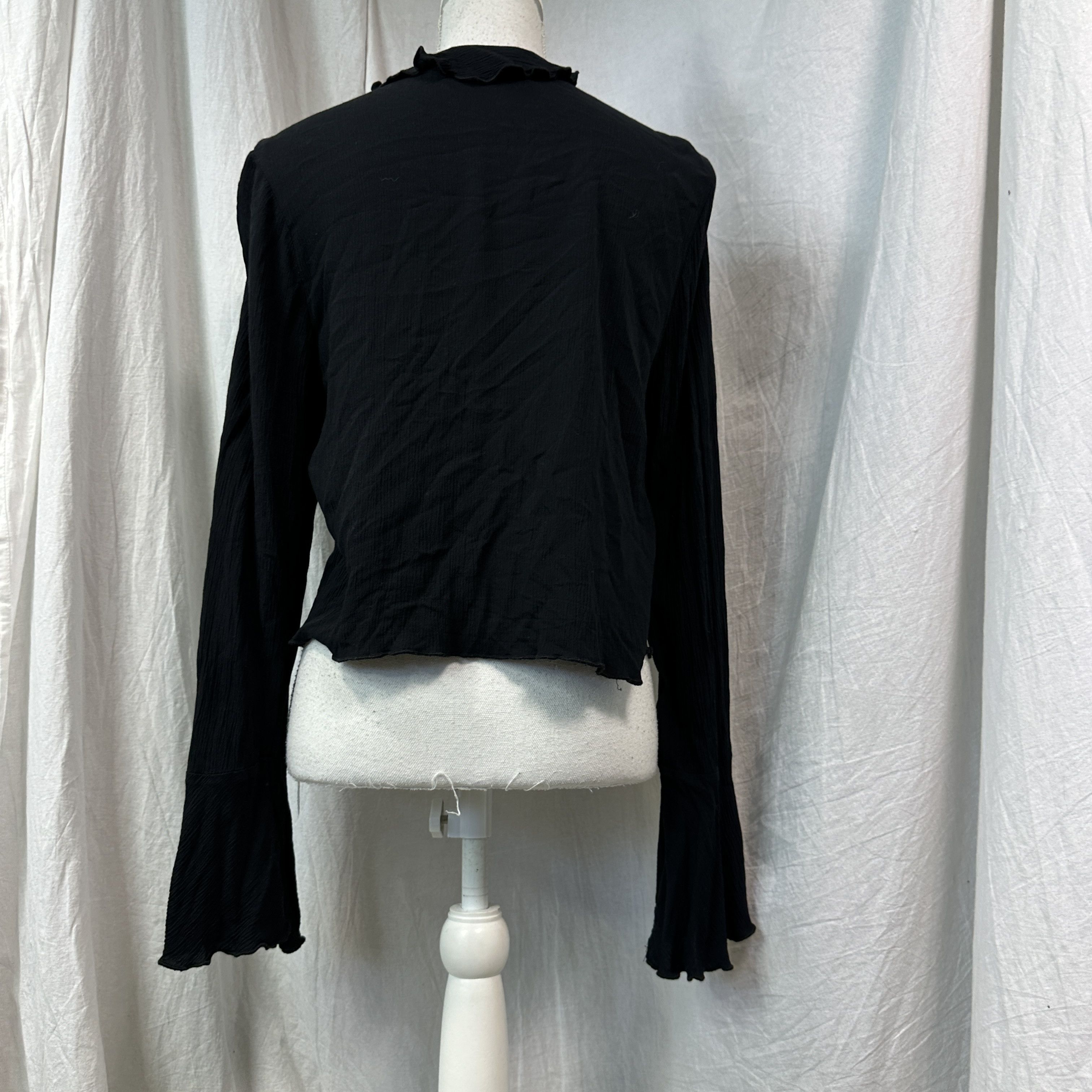 Vintage Vintage Avant Garde Grunge Ruffled Pleated Shirt/Top Y2K Size M / US 6-8 / IT 42-44 - 4 Thumbnail