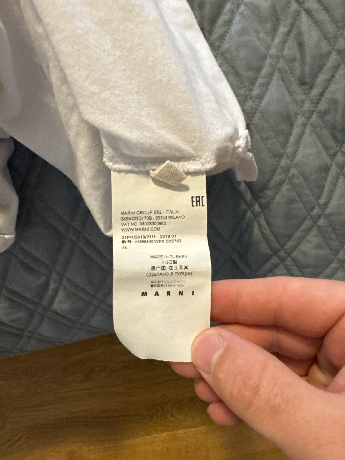 Marni Dance Bunny Logo Tee (Yellow) Size US M / EU 48-50 / 2 - 5 Thumbnail