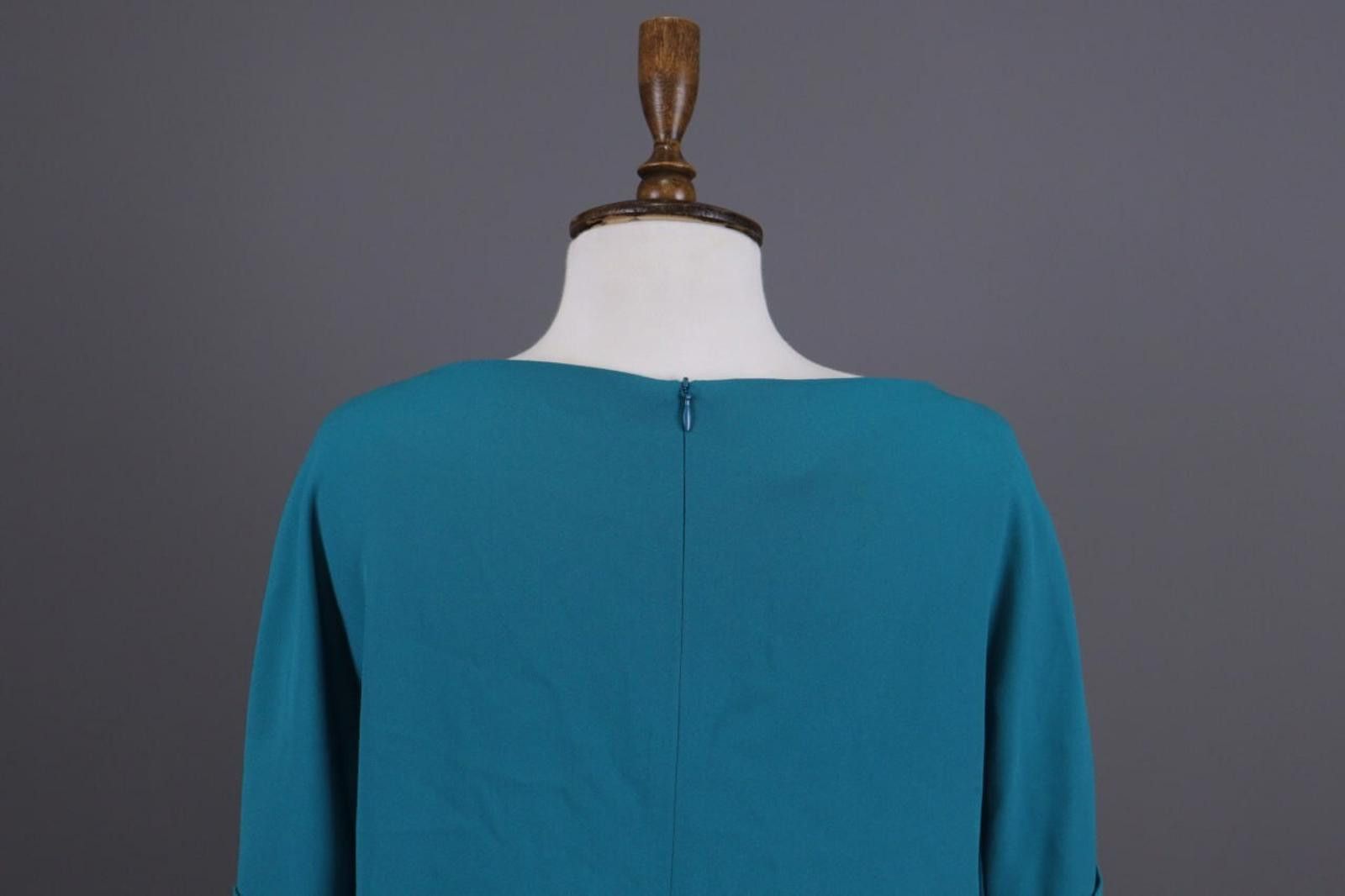 Escada Escada Vintage Blue Designer Party Blouse Shirt Size 38 Size M / US 6-8 / IT 42-44 - 10 Thumbnail