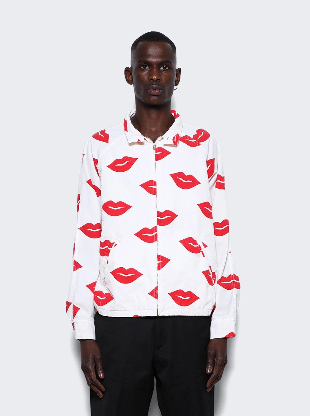 Saint Michael o1mle0326 Top Lip Jacket in White Size US L / EU 52-54 / 3 - 3 Thumbnail