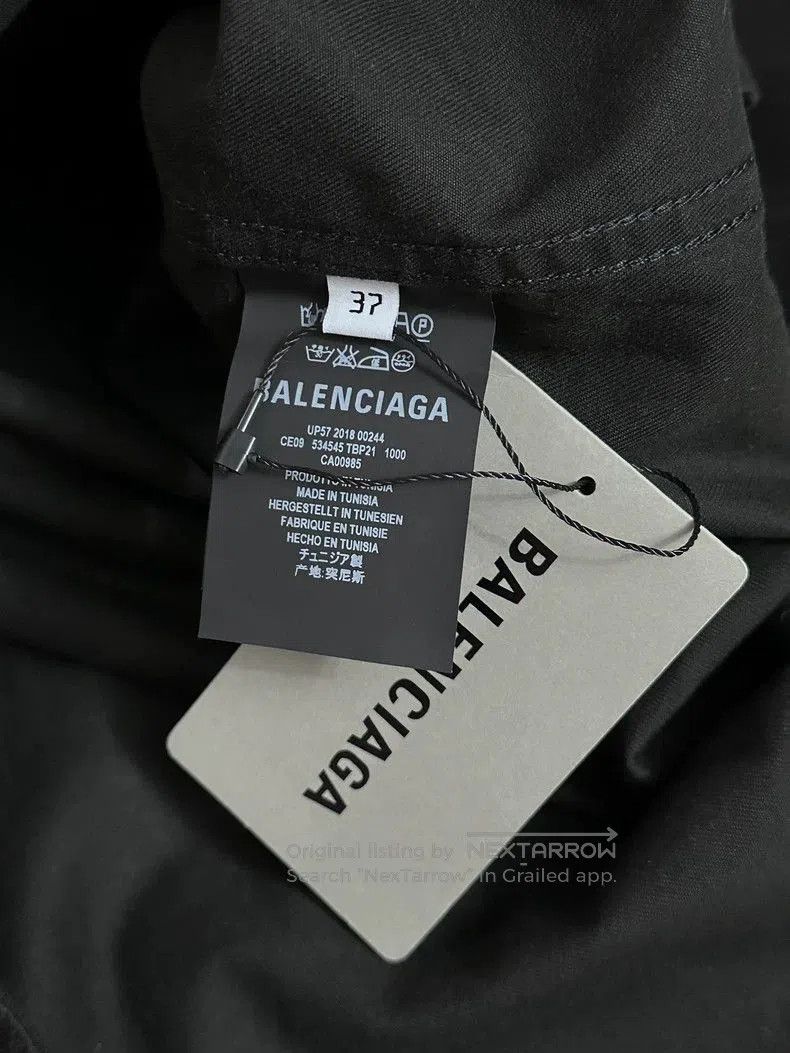 Balenciaga Balenciaga 19AW Tactical Embroidered Shirt. Size US S / EU 44-46 / 1 - 3 Thumbnail