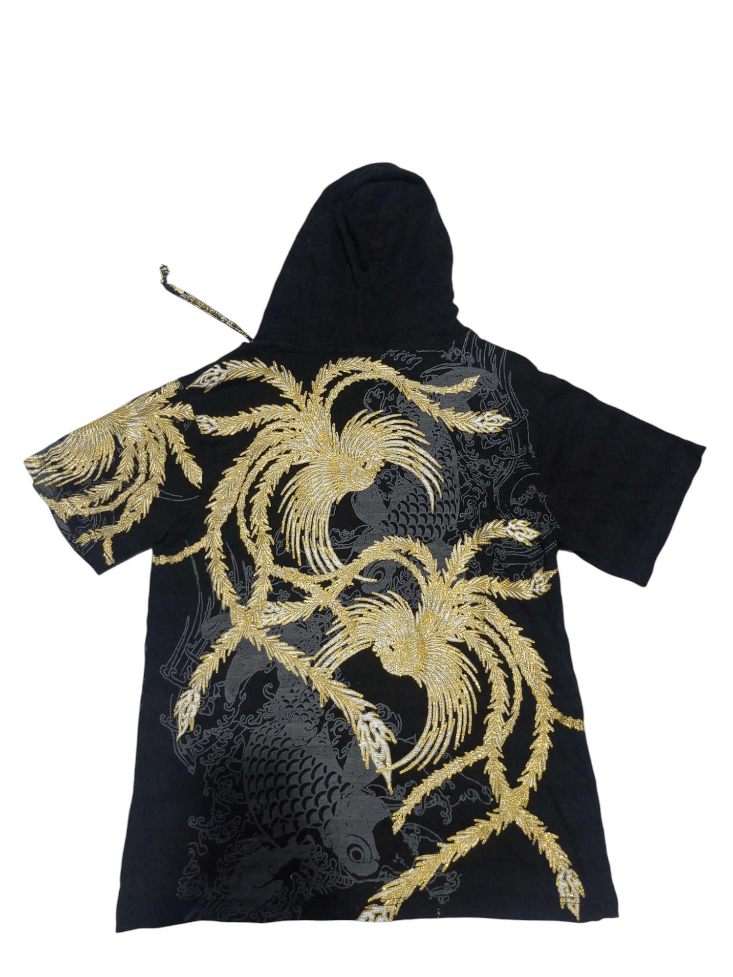 Japanese Brand Bullet noise sukajan Poenhix x koi t shirt hoodie Size US L / EU 52-54 / 3 - 2 Thumbnail