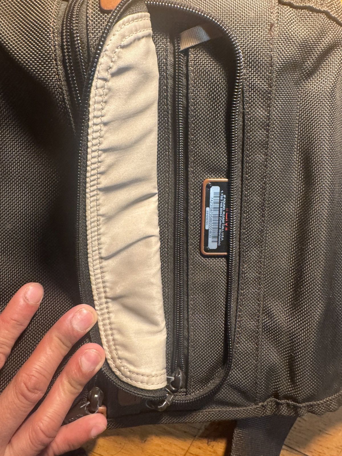 Tumi TUMI Brown Ballistic Nylon Messenger Bag Size 32 - 4 Thumbnail