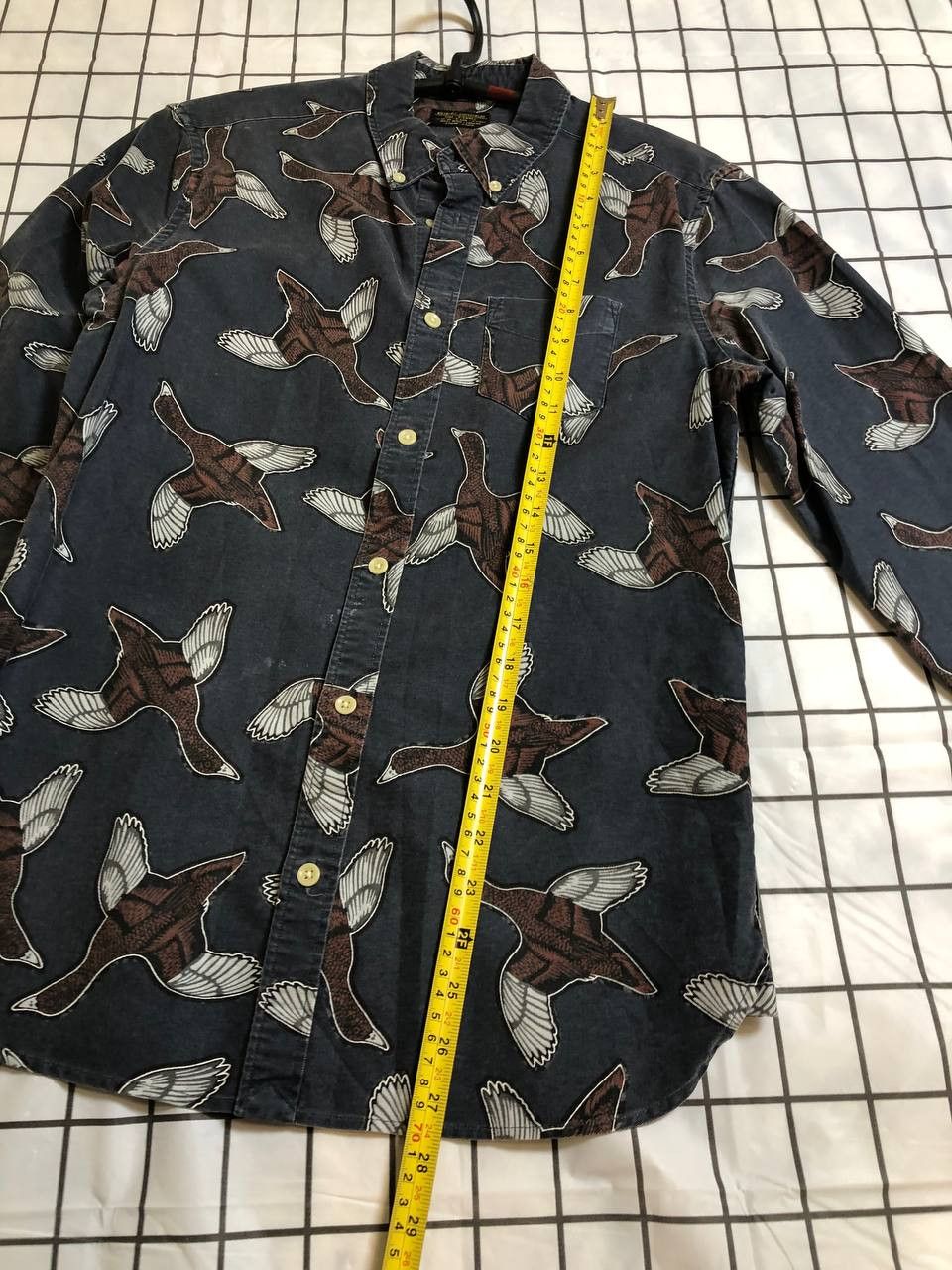 Allsaints Vintage Allsaints Bird Print Slim Fit Button Up Shirt XS Size US XS / EU 42 / 0 - 3 Thumbnail