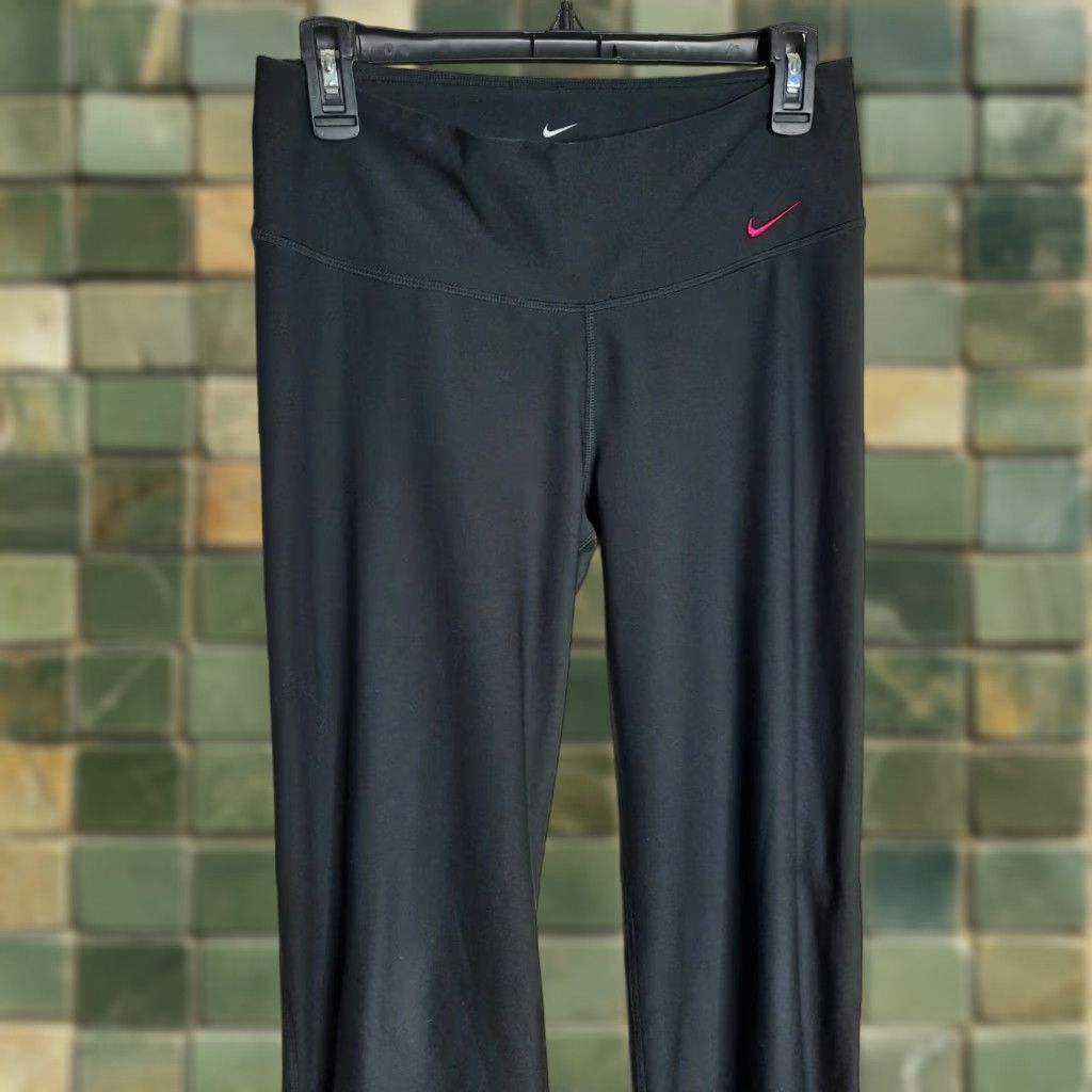 Nike Nike Dri-Fit Pants Womens Black Wide-Leg Yoga Sweatpants Small S Size 28" / US 6 / IT 42 - 1 Thumbnail
