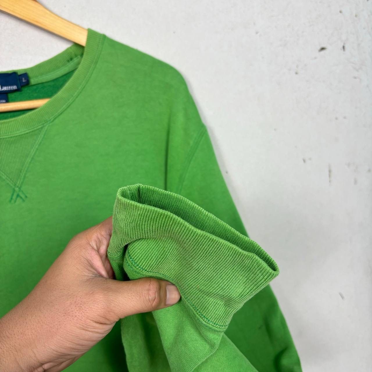 Polo Ralph Lauren Vintage 90s Polo Ralph Lauren Green Crewneck Sweatshirt L Size US L / EU 52-54 / 3 - 6 Thumbnail