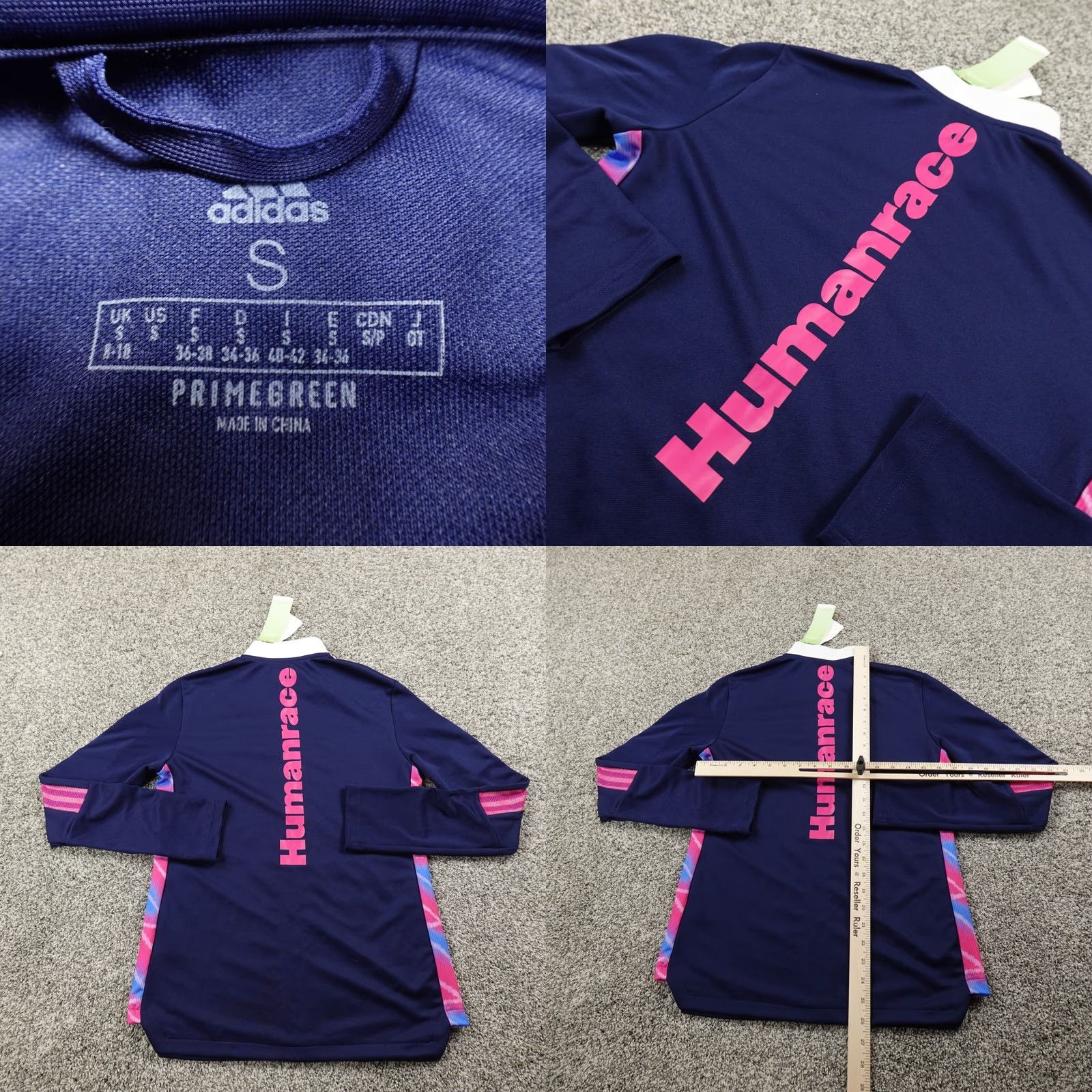 Adidas adidas Jacket Womens S Blue Pharrell Williams Human Race Aeroready Full Zip TracK Size S / US 4 / IT 40 - 8 Thumbnail