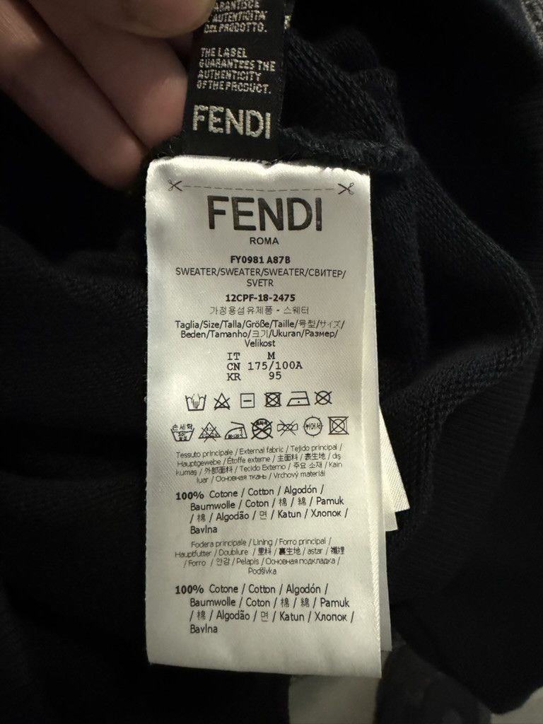 Fendi Black Monste Face Fendi Hoodie Size US M / EU 48-50 / 2 - 5 Thumbnail