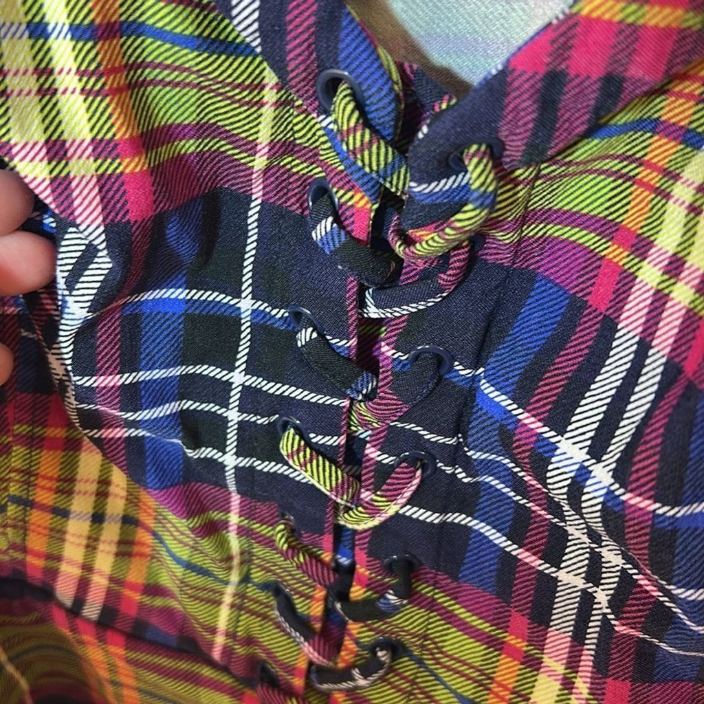 Torrid Torrid baby doll Plaid Multicolor Women's Top3X Size 3XL / US 20-22 - 3 Thumbnail