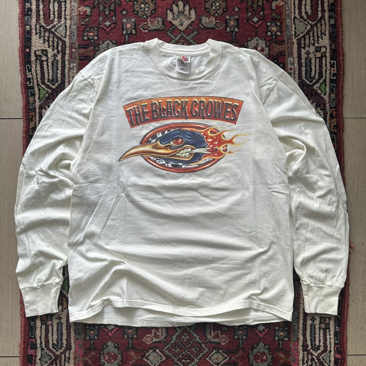 Vintage Vintage The Black Crowes Long Sleeve Tour Tee 90s Band Tee Size US XL / EU 56 / 4 - 1 Thumbnail