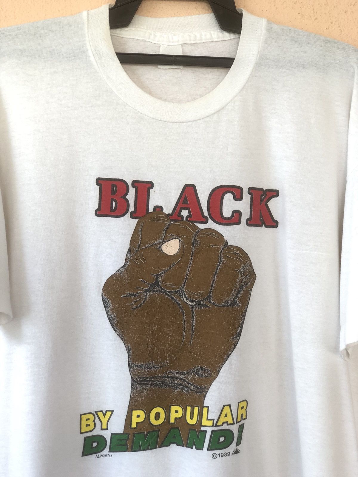 Rap Tees × Vintage Vintage 80s BLACK BY POPULAR DEMAND Tee Size US XL / EU 56 / 4 - 1 Thumbnail
