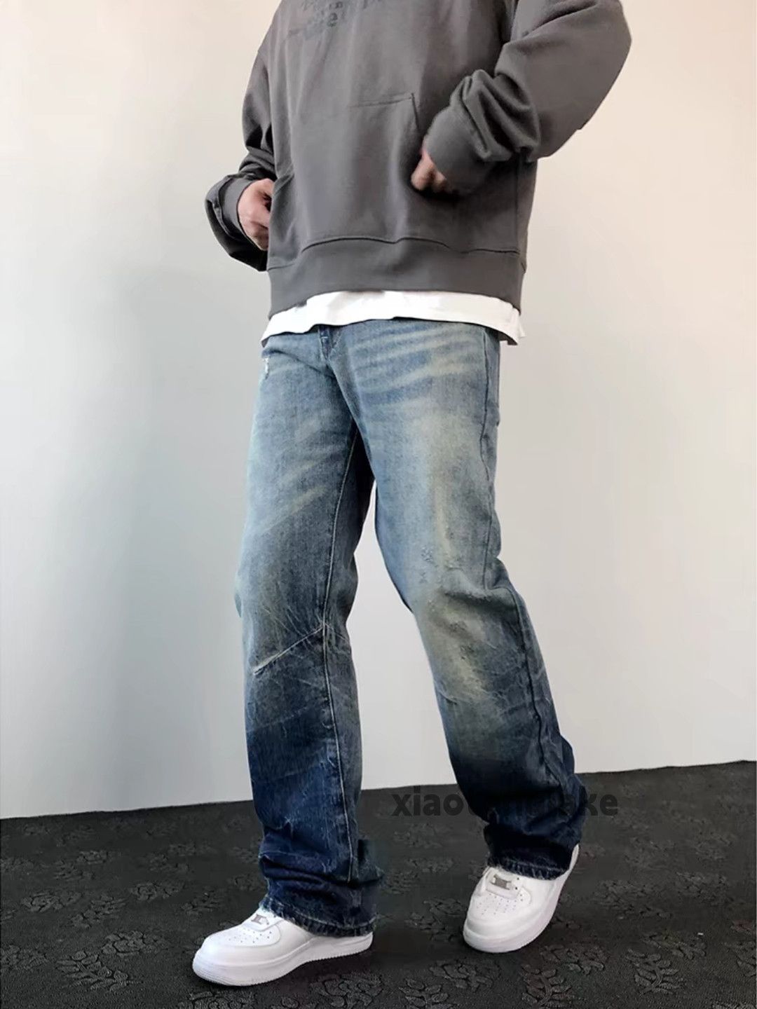 Jean × Vintage utility washed faded cleanfit yuppie punk gradient jeans Size US 34 / EU 50 - 4 Thumbnail