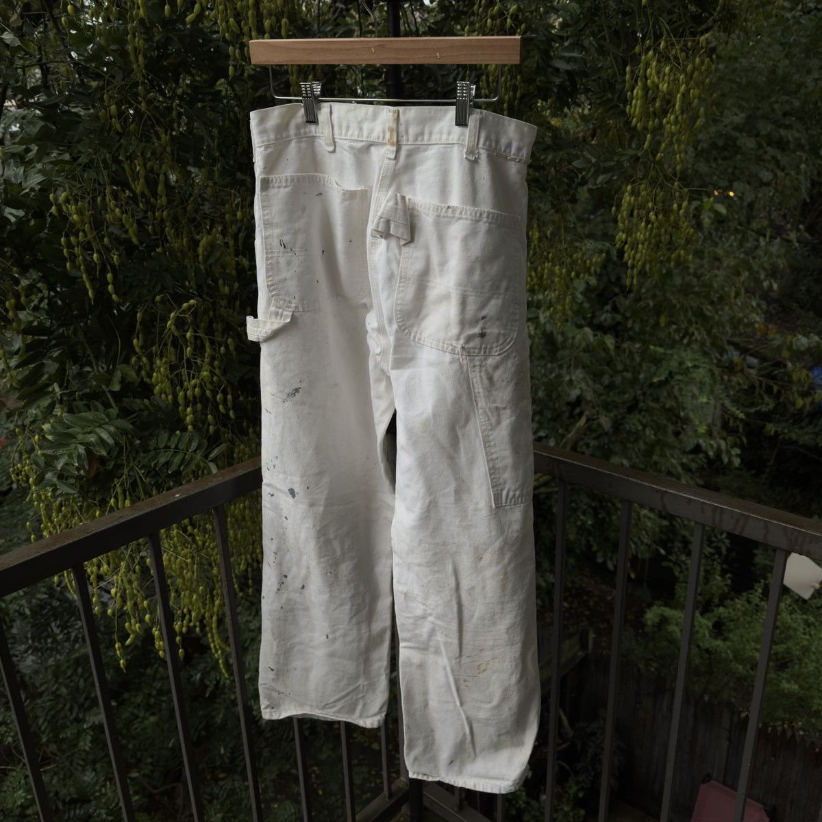 Vintage Thrashed Faded Paint Splattered Work Pants ERD Grunge RRL Size US 30 / EU 46 - 2 Thumbnail