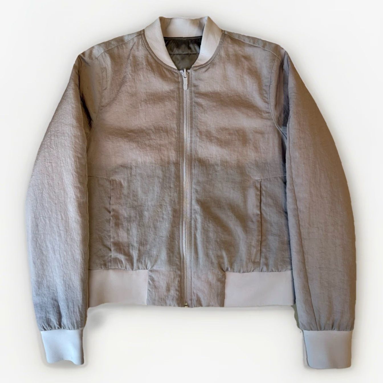 Lululemon Lululemon Non Stop Bomber Women's 6 Mauve Reversible Jacket Athleisure Full Zip Shirt Size M / US 6-8 / IT 42-44 - 2 Thumbnail