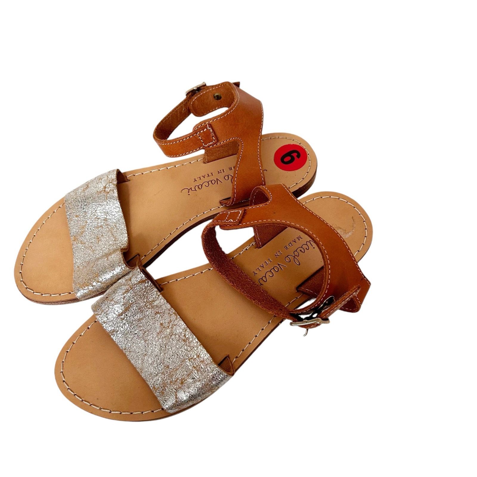 Other Niccolo Vacari Silver Leather Sandals Sz 6 Size US 6 / IT 36 - 4 Thumbnail