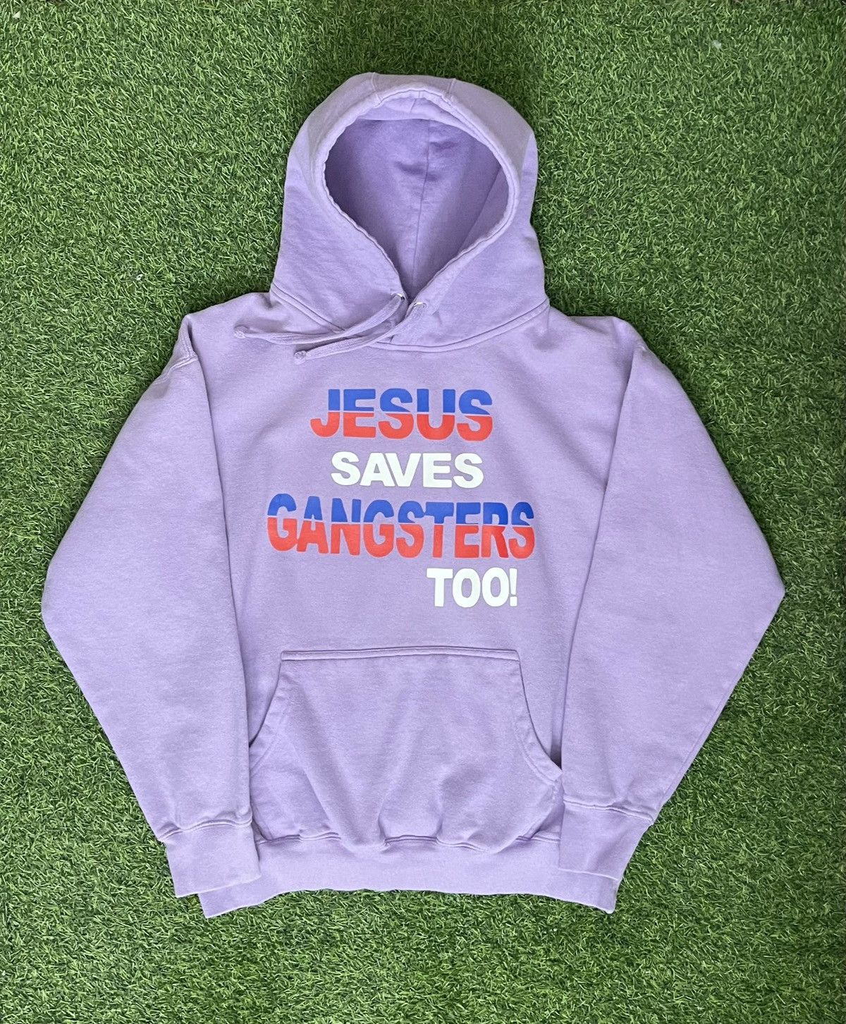 Vintage JESUS SAVES GANGSTAS TOO HOODIE Size US S / EU 44-46 / 1 - 1 Preview