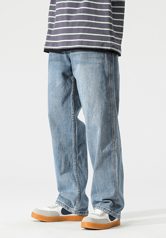 Japanese Brand Japanese trend straight retro wide leg men's jeans Size US 32 / EU 48 - 3 Thumbnail
