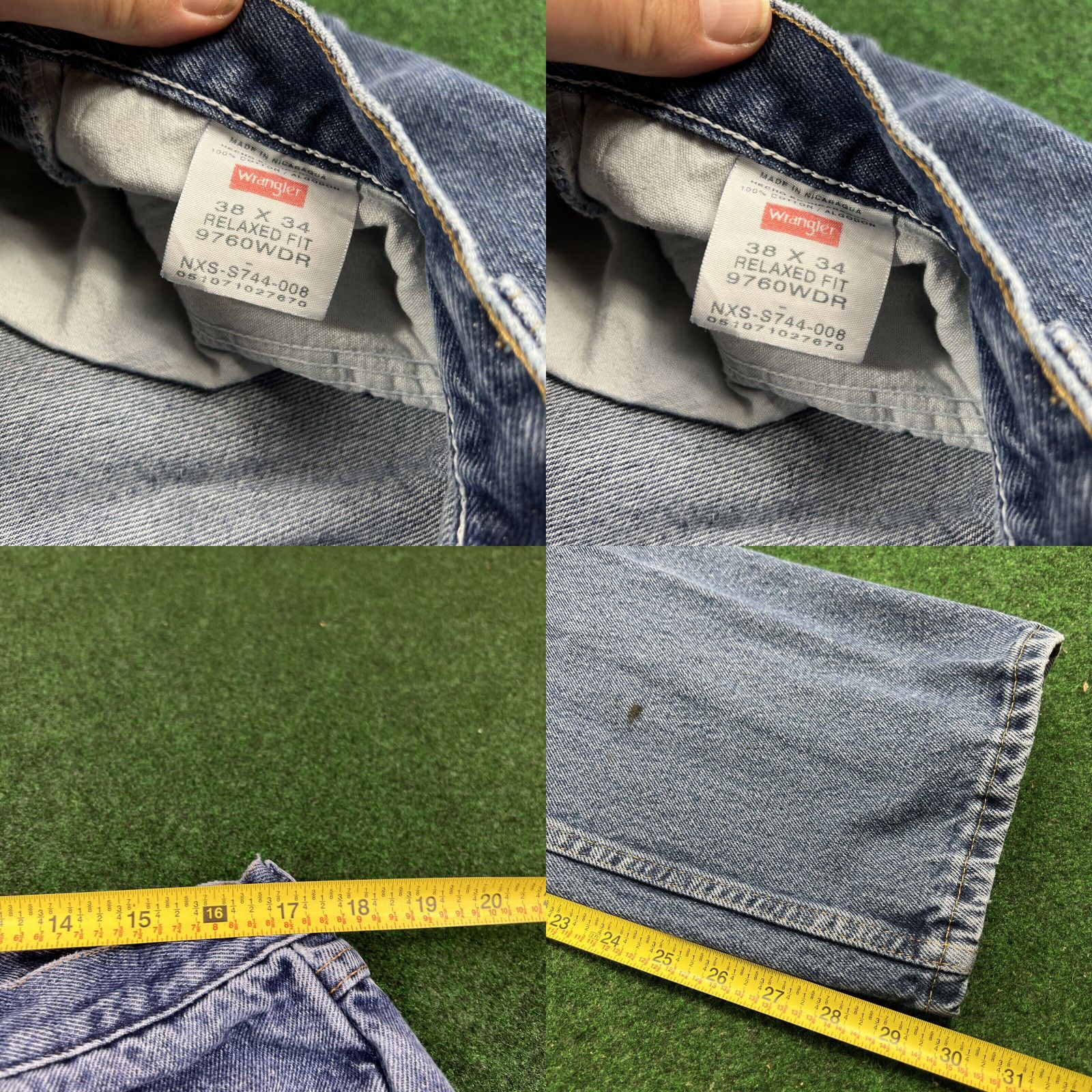 Wrangler Wrangler Original Fit Mens Sz 38x34 Jeans Fast Shipping Washed Clean Size US 38 / EU 54 - 8 Thumbnail
