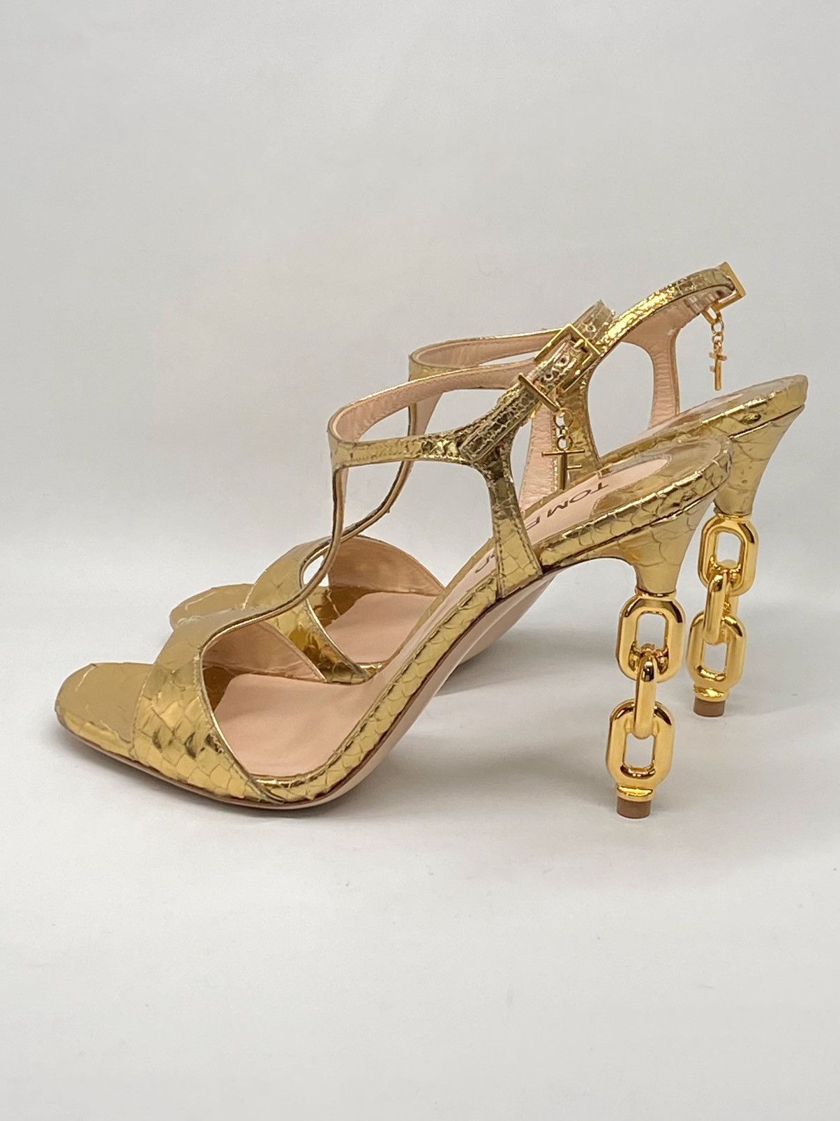 Tom Ford Tom Ford Stamped Python Galaxy 105mm Sandal size 37.5 Size US 7.5 / IT 37.5 - 11 Thumbnail