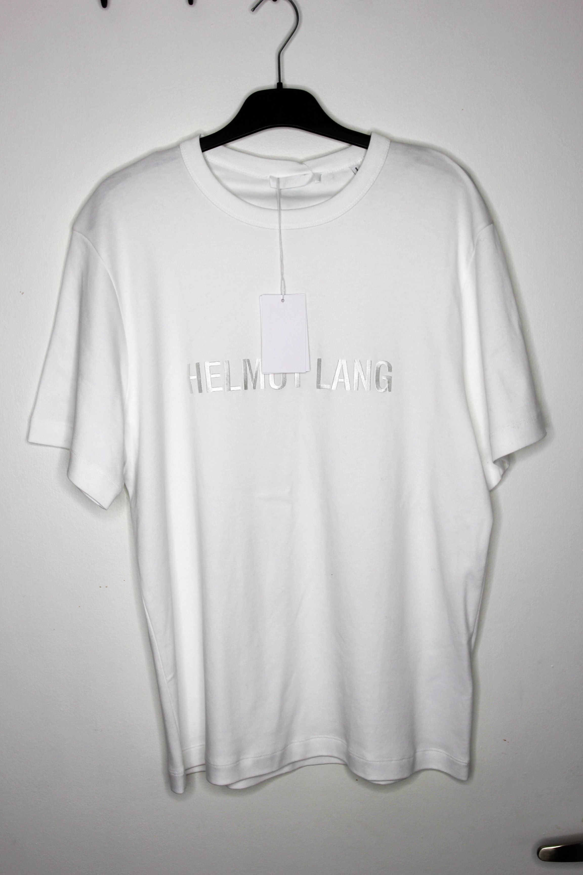 Helmut Lang BNWT AW24 HELMUT LANG LOGO WHITE TSHIRT S Size US S / EU 44-46 / 1 - 2 Thumbnail