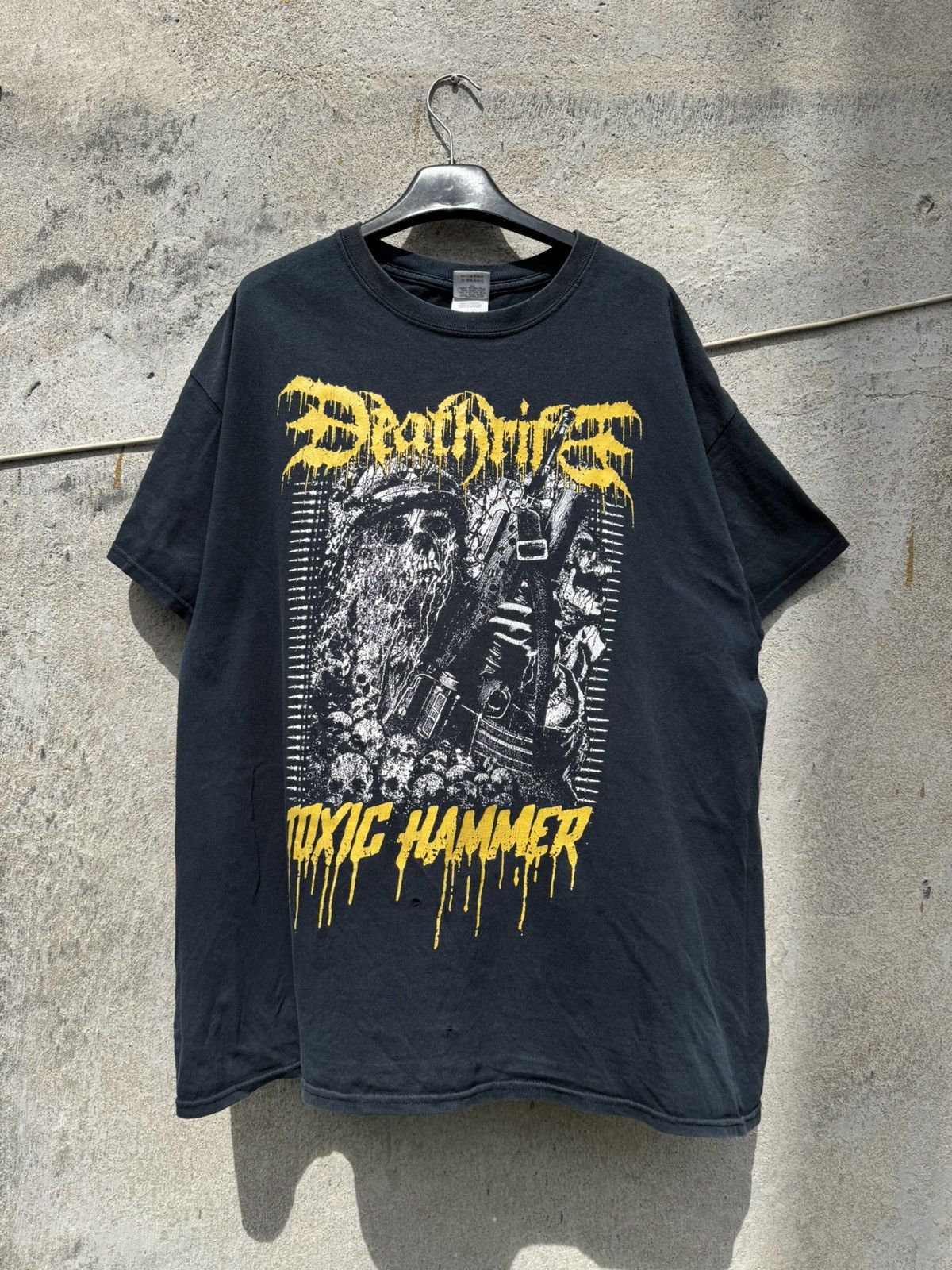 Band Tees Vintage Deathrite Toxic Hammer Thrashed Tee Black Metal Band Size US XL / EU 56 / 4 - 1 Thumbnail
