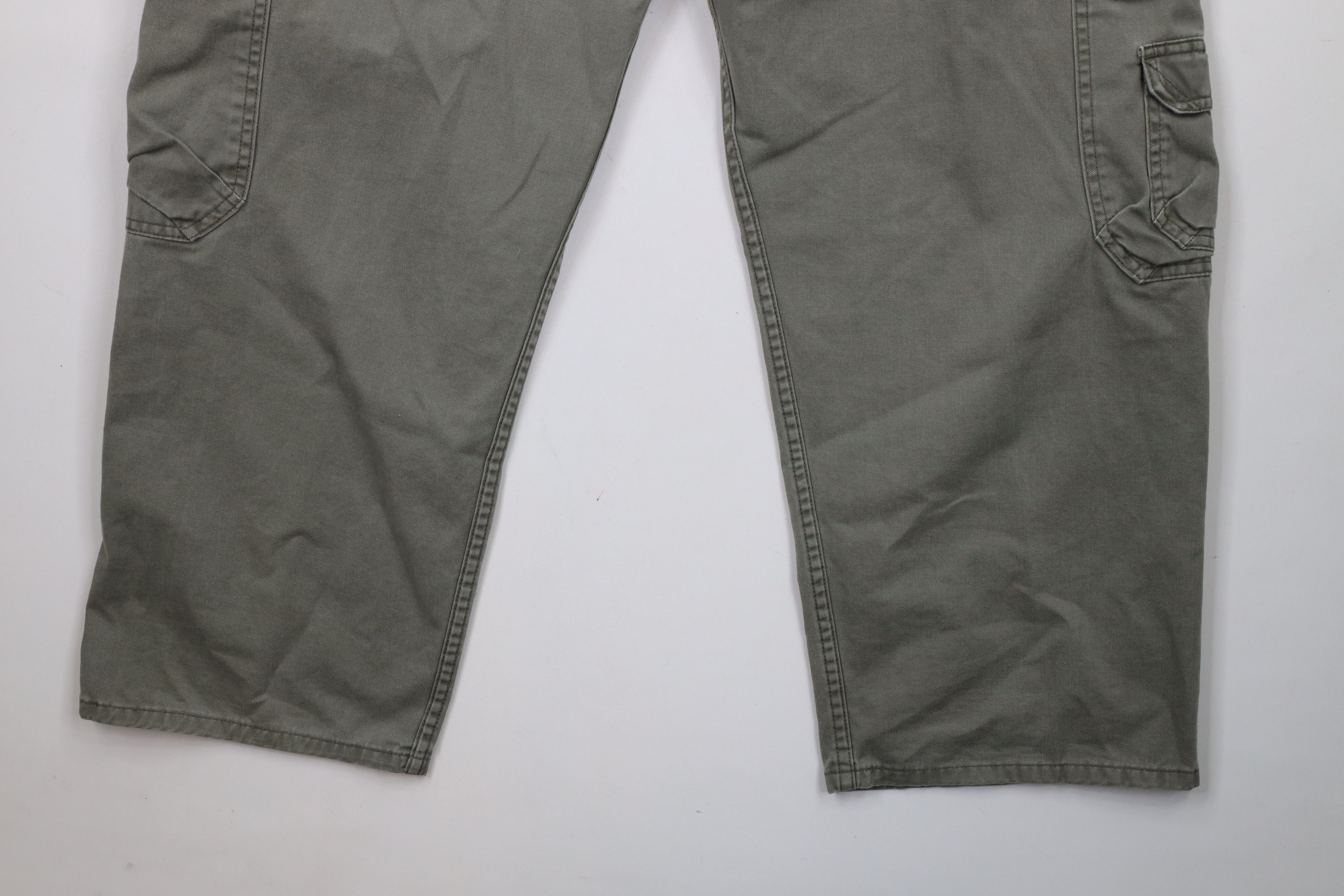 Levi's Vintage 90s Levis SilverTab Wide Leg Cargo Pants Green Size US 36 / EU 52 - 13 Thumbnail
