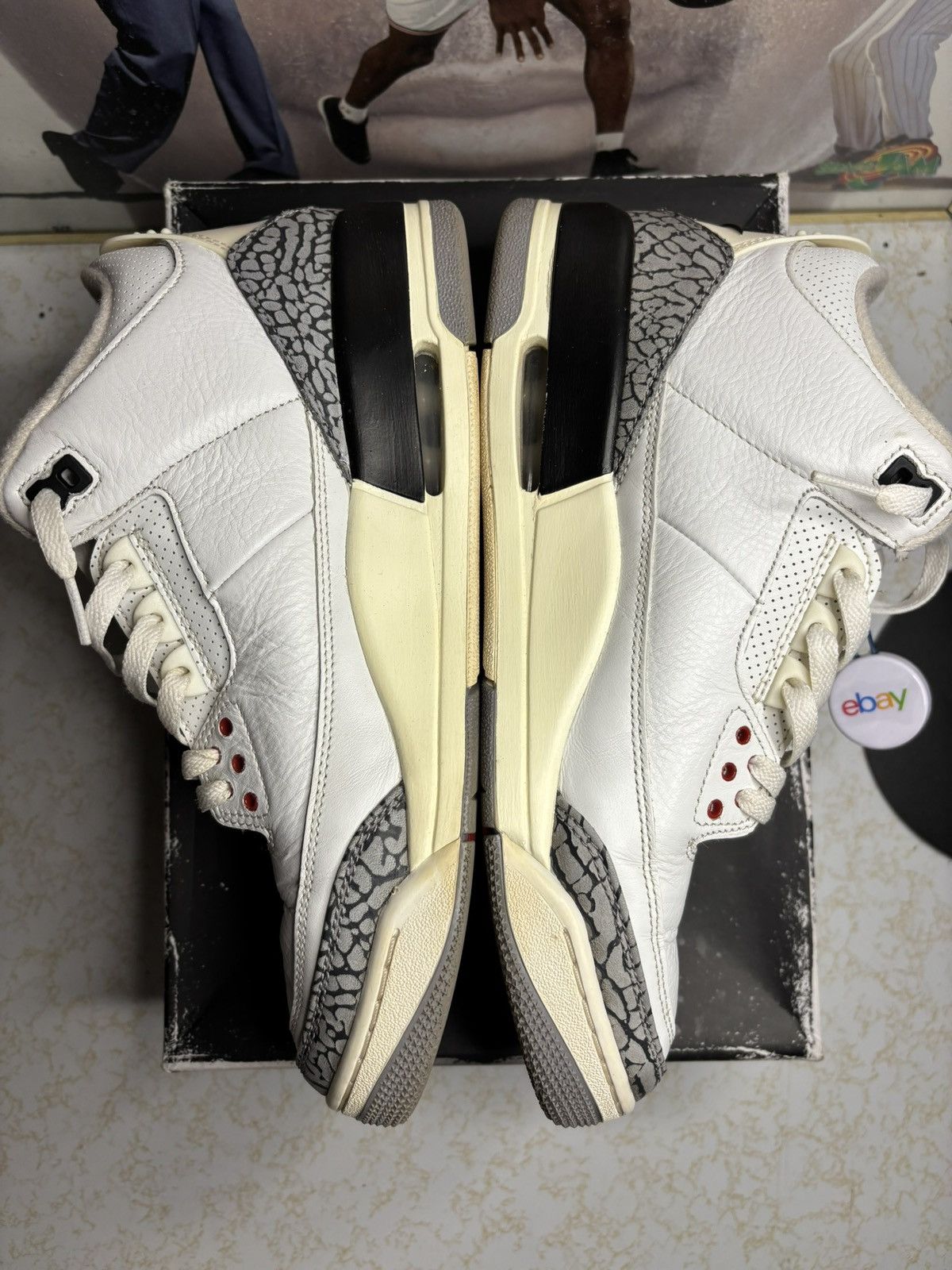 Jordan Brand Jordan Retro 3 ‘white cement reimagined’ Size US 10 / EU 43 - 3 Thumbnail