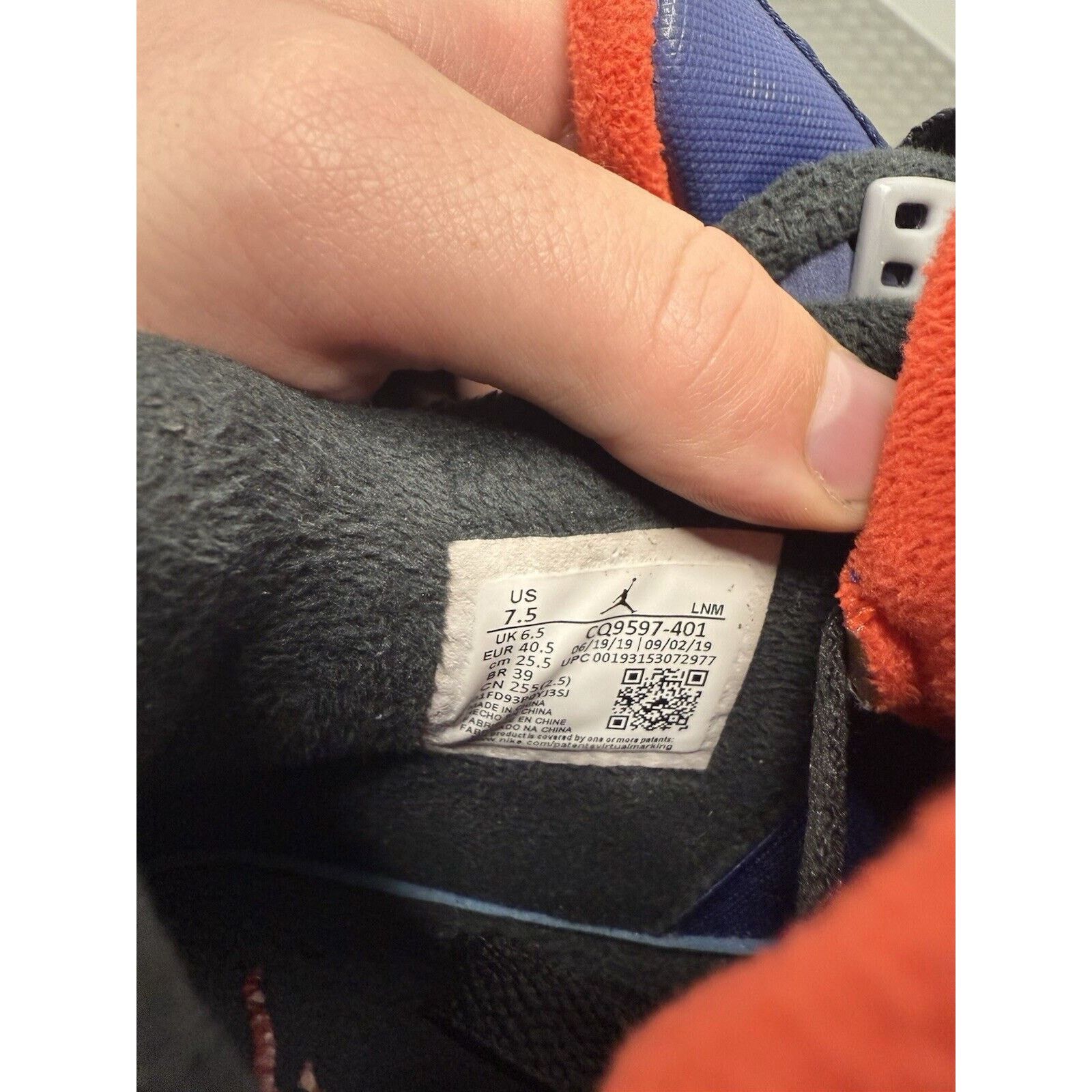 Jordan Brand Size 7.5 - Jordan 4 Winter Loyal Blue 2019 Size US 7.5 / EU 40-41 - 6 Thumbnail
