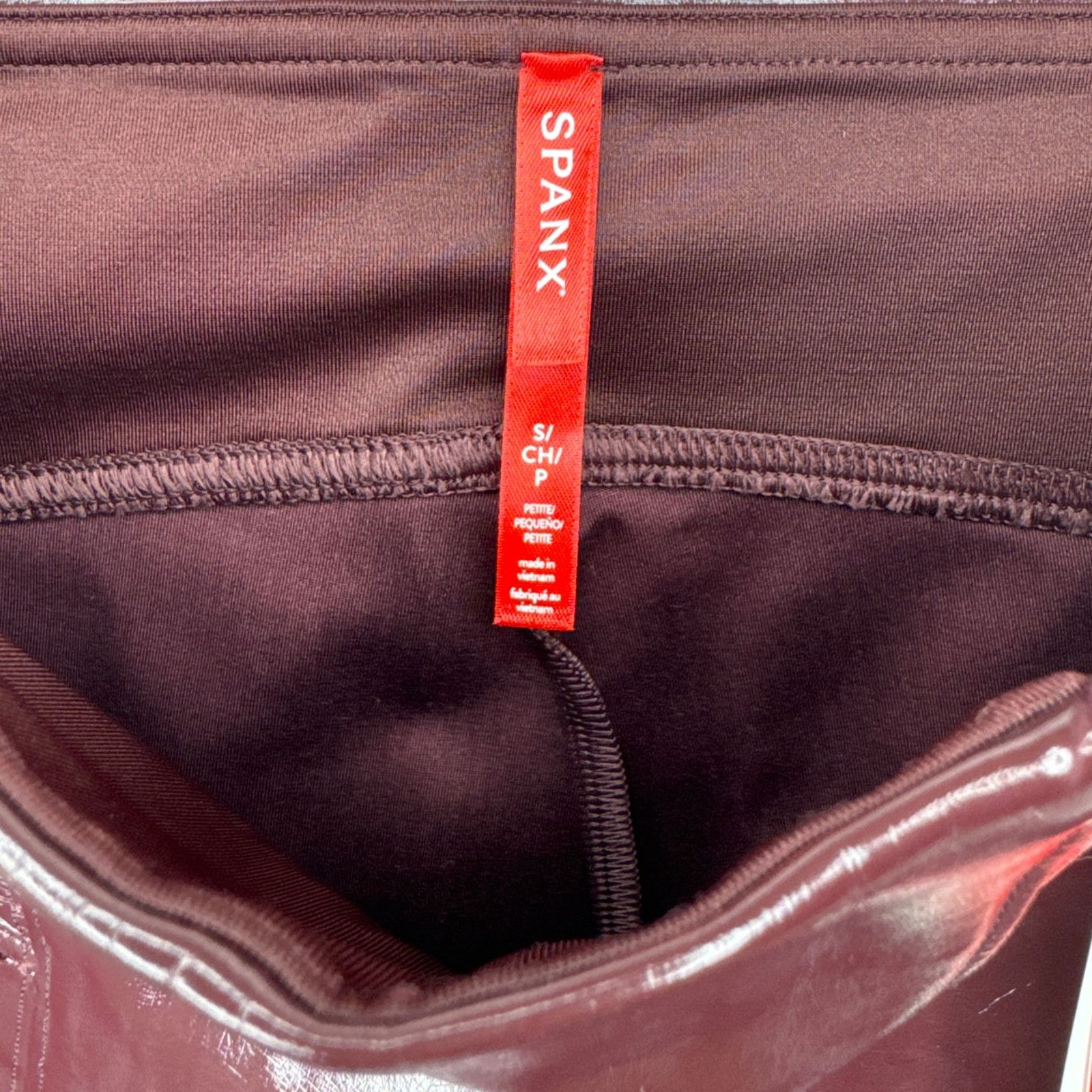 Spanx NWT Spanx Faux Patent Leather Leggings Women’s Sz Small Tall Size 27" / US 4 / IT 40 - 6 Thumbnail