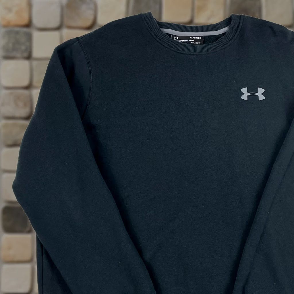 Under Armour Under Armour Sweatshirt Mens XL Black ColdGear Long Sleeve Sweatshirt Pullover Logo Regular Fit Mens Size US XL / EU 56 / 4 - 1 Thumbnail