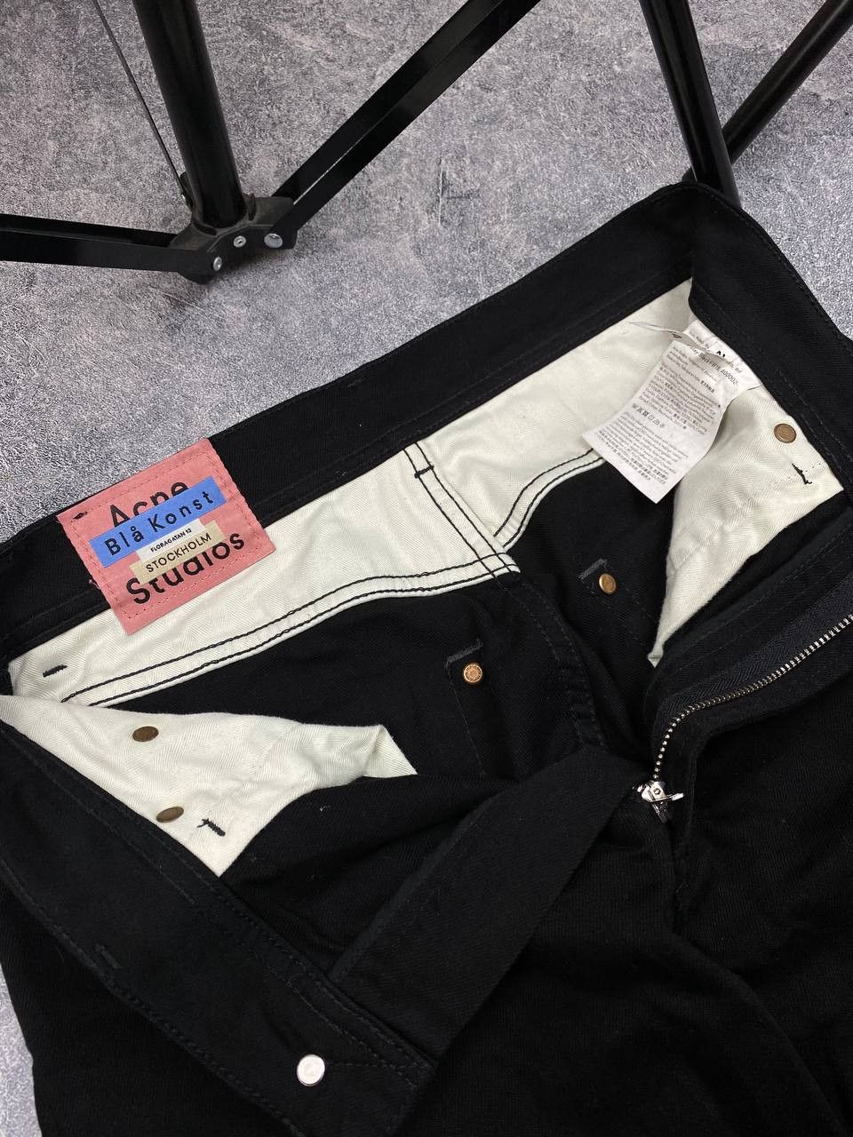 Acne Studios 30159 Acne Studios Bla Const Max Stay Black Jeans Size US 29 - 8 Thumbnail