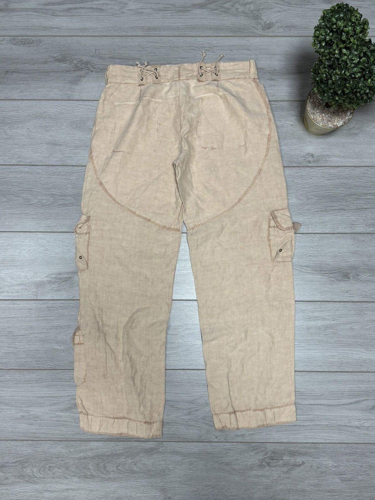 Polo Ralph Lauren POLO linen silk cargo miltipocket military style pants Size US 34 / EU 50 - 8 Thumbnail