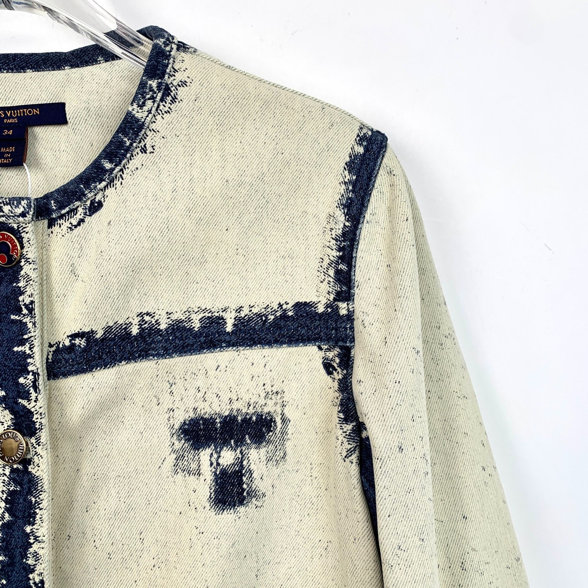 Louis Vuitton Louis Vuitton LV Color-Block Tie-Dye Cotton Denim Jacket Ne Size XS / US 0-2 / IT 36-38 - 3 Thumbnail