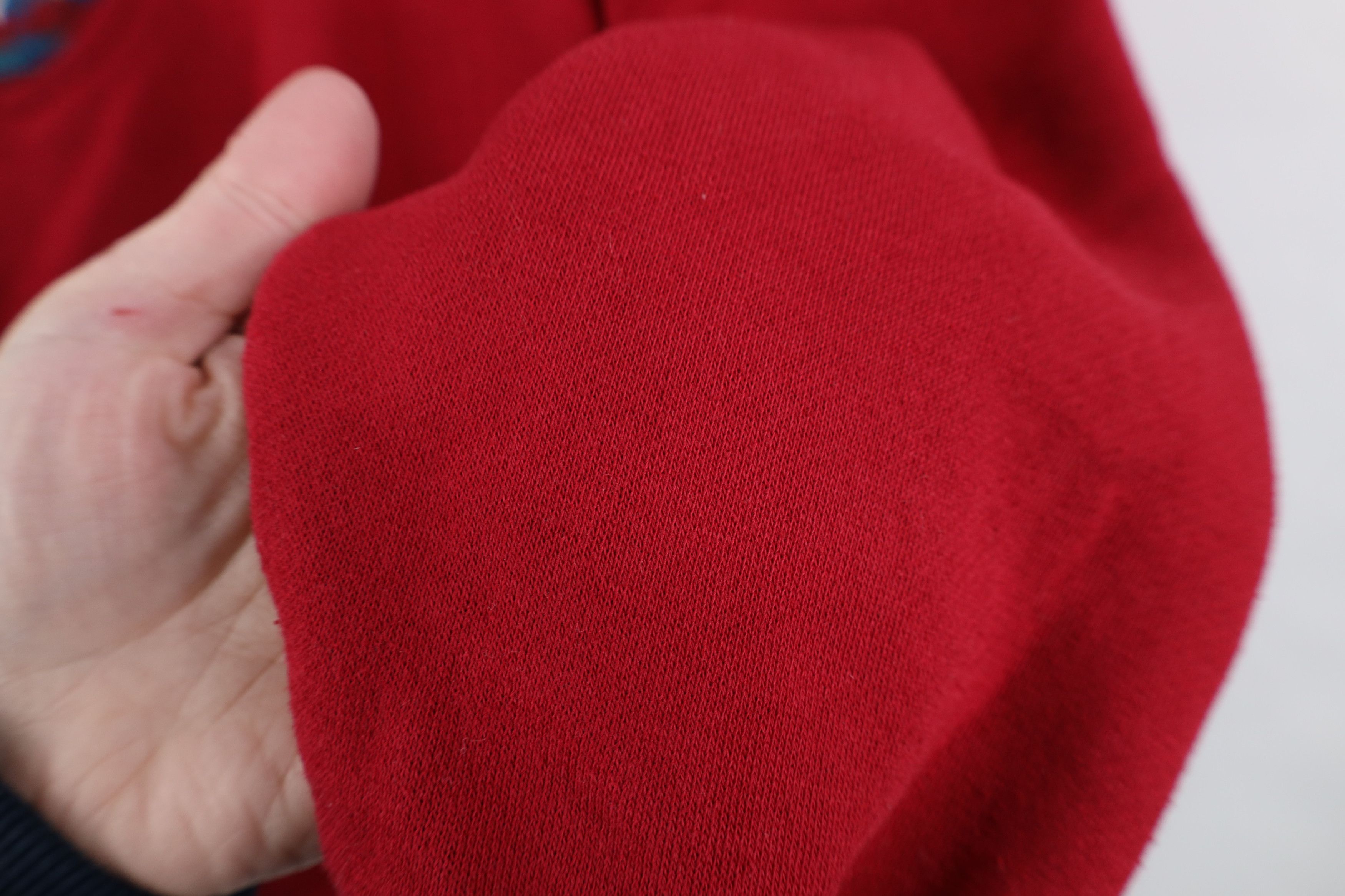 Vintage Vintage 90s Streetwear Argyle Mock Neck Sweatshirt Red Size M / US 6-8 / IT 42-44 - 9 Thumbnail