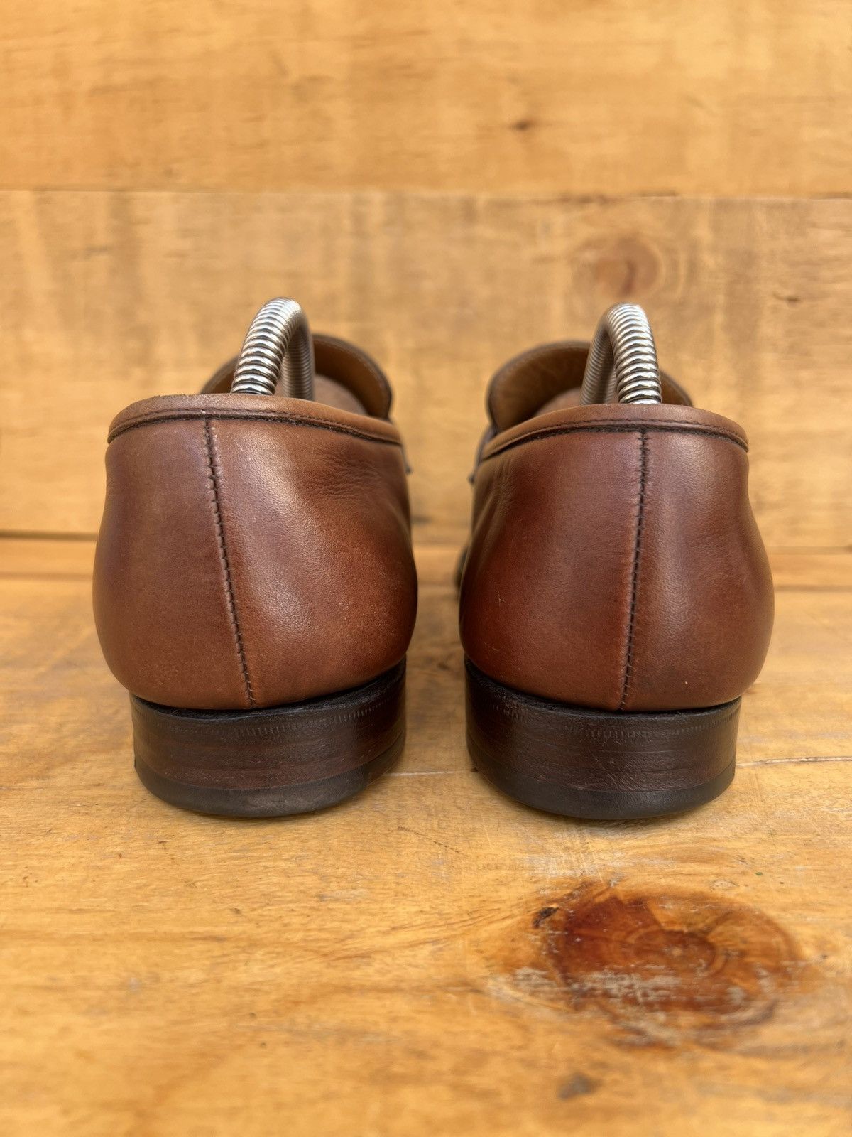 Crockett & Jones Crockett & Jones Eaton' Brown Leather Loafers Size UK 7 E Size US 8 / EU 41 - 8 Thumbnail