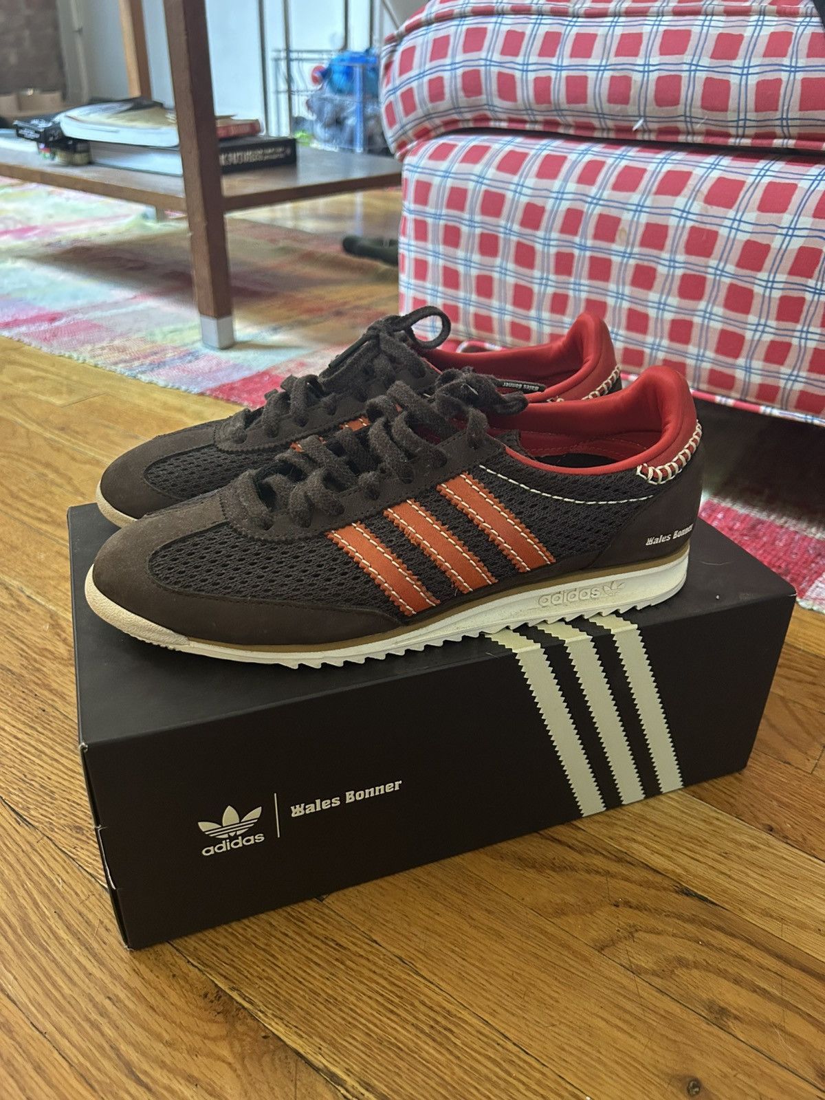 Adidas × Wales Bonner Adidas x Wales Bonner - SL72 Knit Dark Brown Size US 8.5 / EU 41-42 - 2 Thumbnail