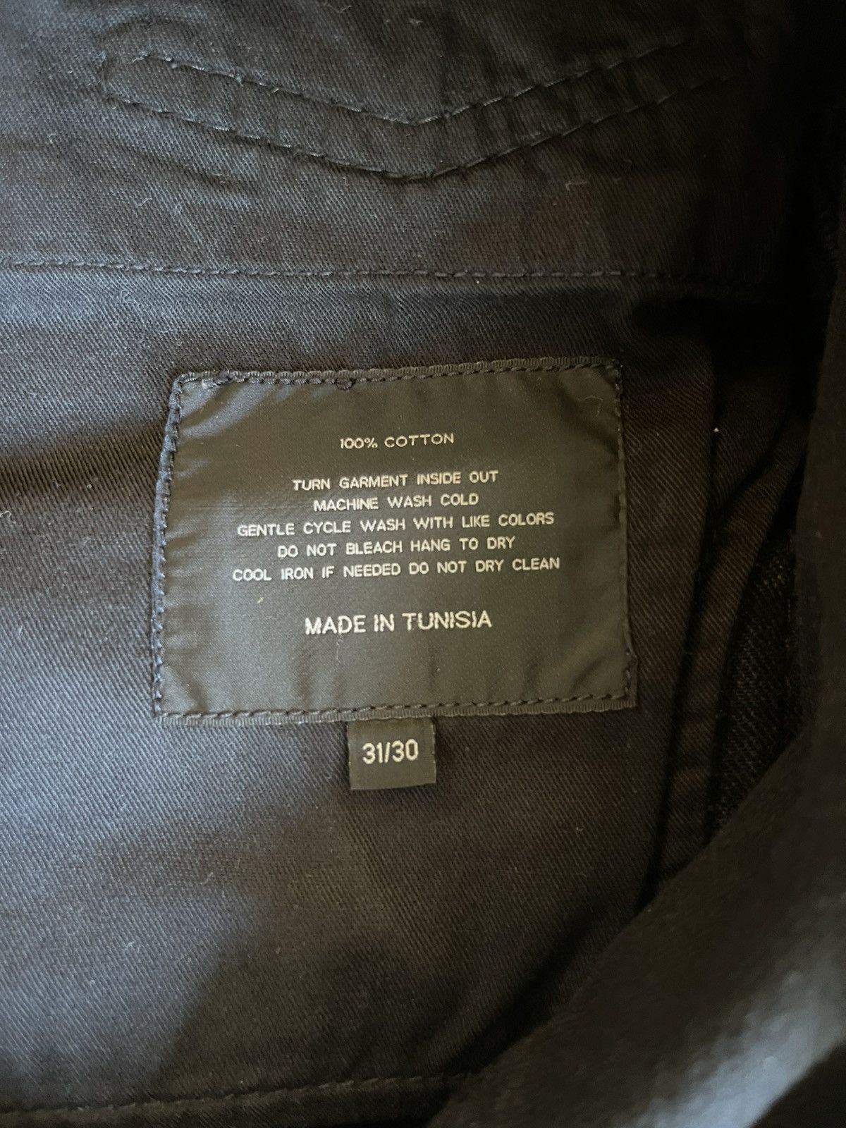 Ralph Lauren Ralph Lauren Black Waxed Cargo Pants Size 31 Size US 31 - 4 Thumbnail