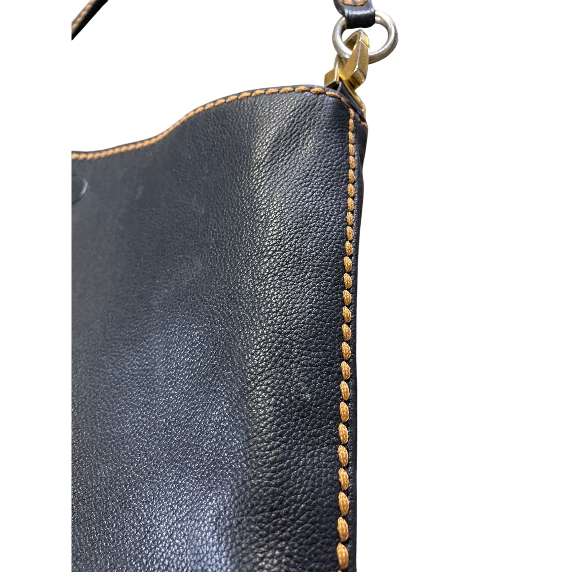 Designer Plinio Visona Womens Brown Reversible Leather Shoulder Handb Size ONE SIZE - 3 Thumbnail