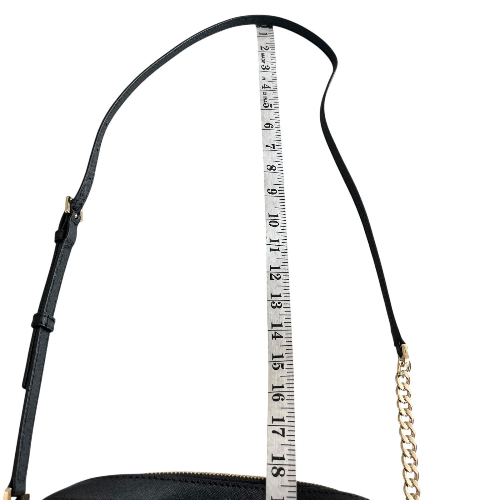 Michael Kors Michael Kors Black Jet Set Large Saffiano Crossbody Bag Size ONE SIZE - 12 Thumbnail
