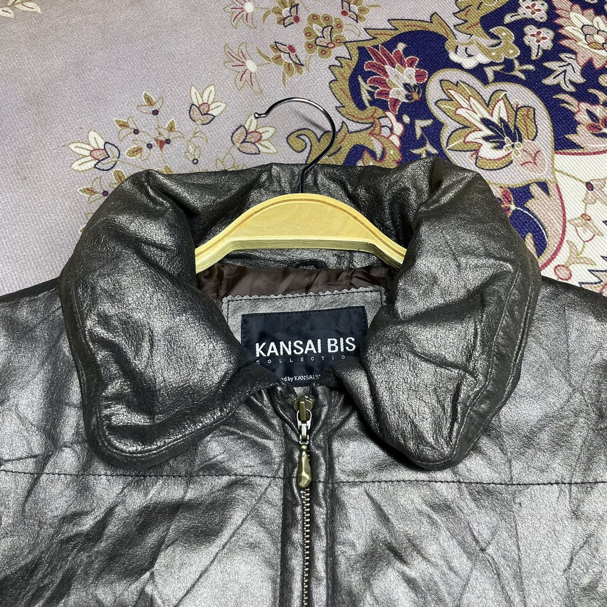 Kansai Yamamoto Kansai Bis by Kansai Yamamoto PU Leather Puffer Jacket Size M / US 6-8 / IT 42-44 - 7 Thumbnail