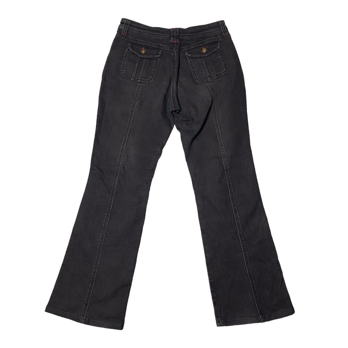 If Six Was Nine Flared Lowrise Washed Straight Cut Jeans Size US 28 / EU 44 - 8 Thumbnail