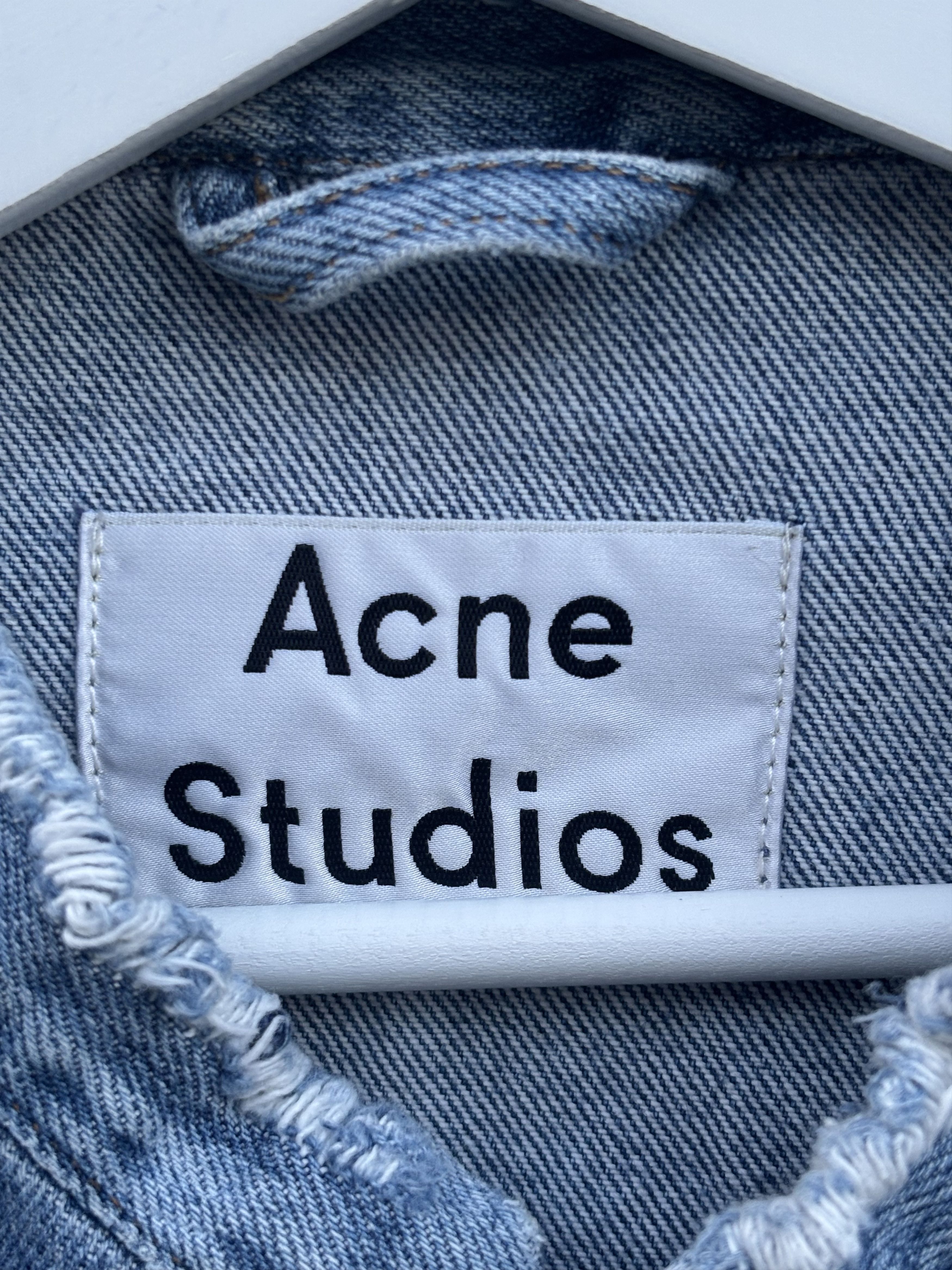 Acne Studios Acne Studios Who Ind Fray Denim Jacket Size US L / EU 52-54 / 3 - 3 Thumbnail