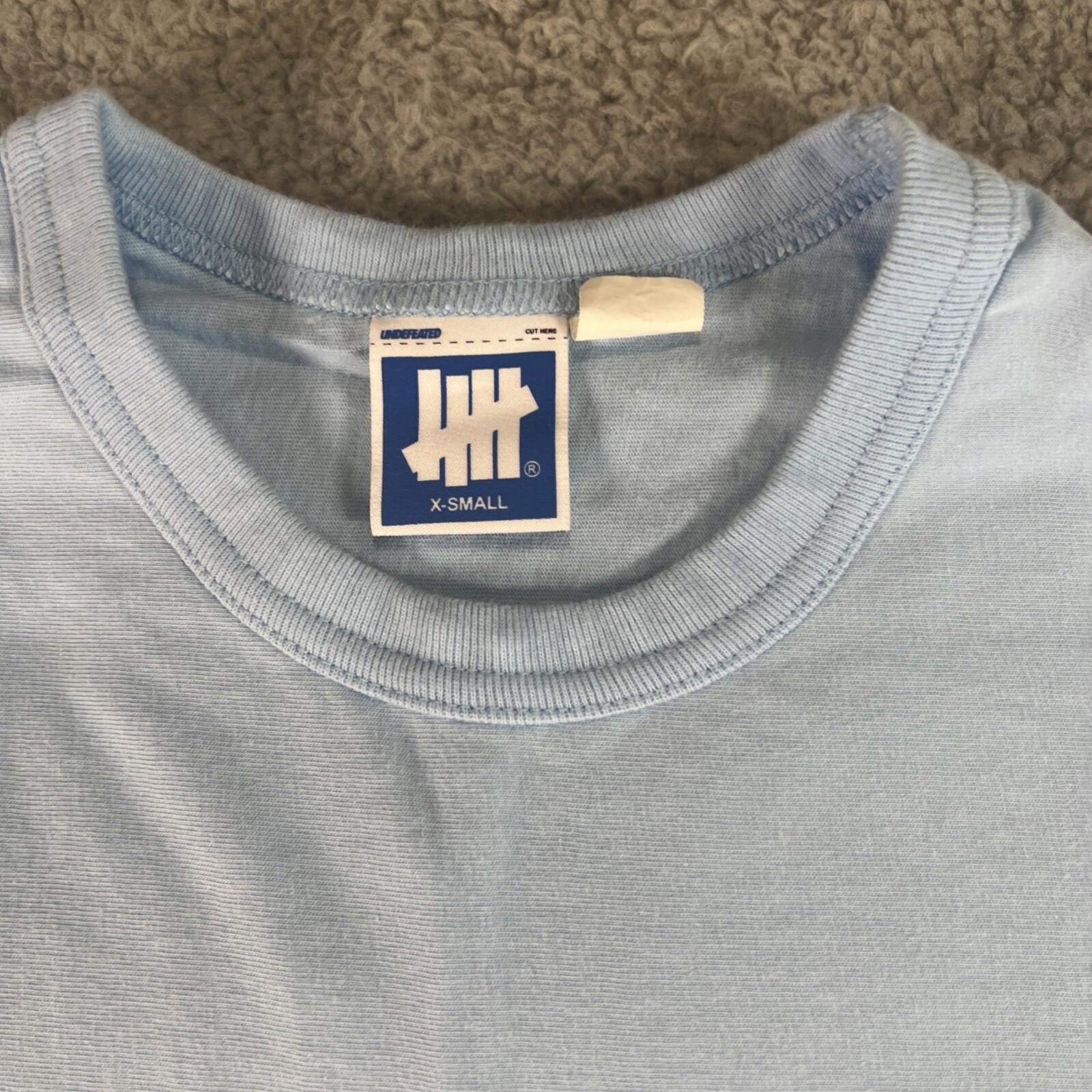 Undefeated Undefeated Adult Tee T-Shirt Light Blue X-Small Men UNDFTD Size US XS / EU 42 / 0 - 2 Thumbnail