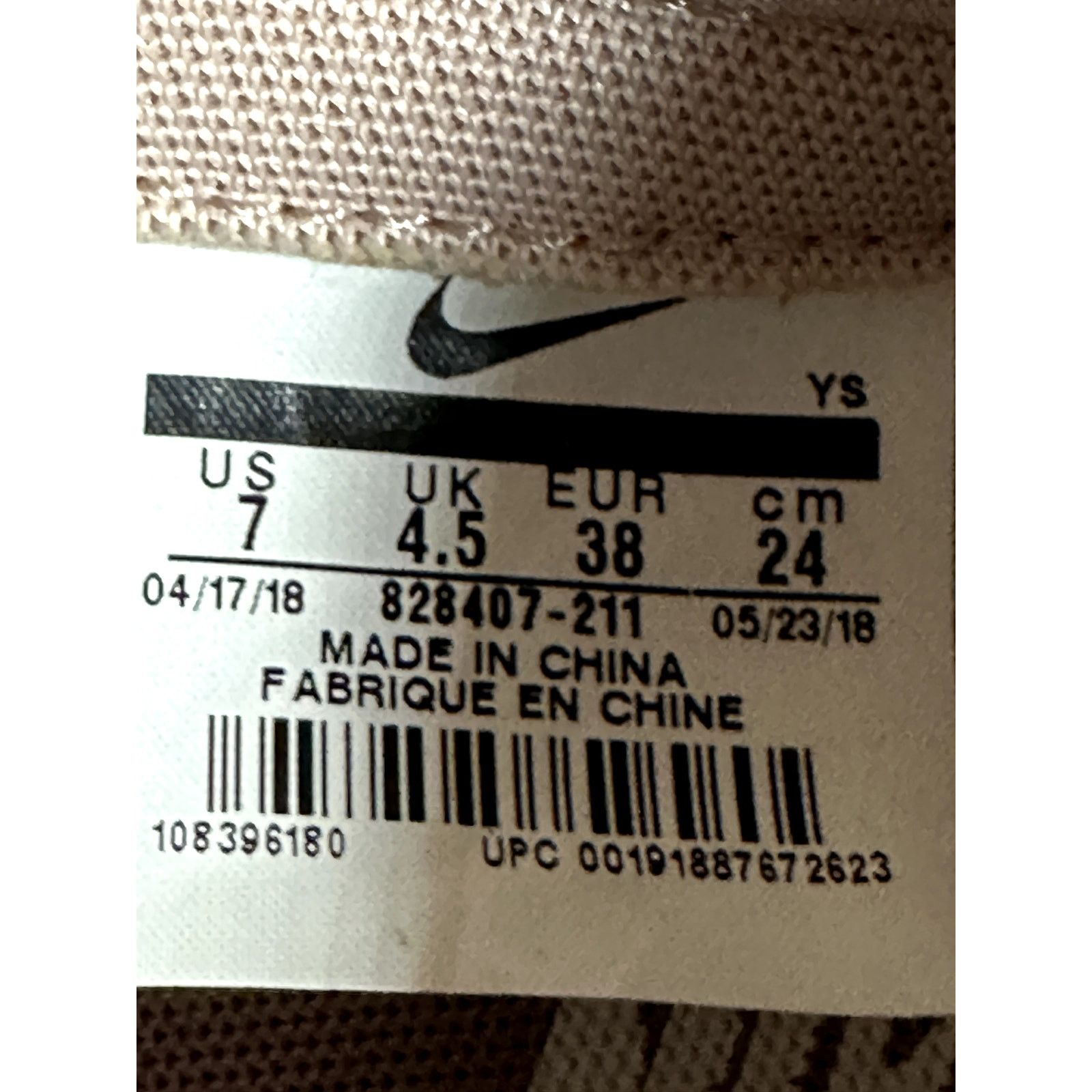 Nike Nike Womens Internationalist Shoes Pink Leather Sneakers Size US 7 / IT 37 - 11 Thumbnail
