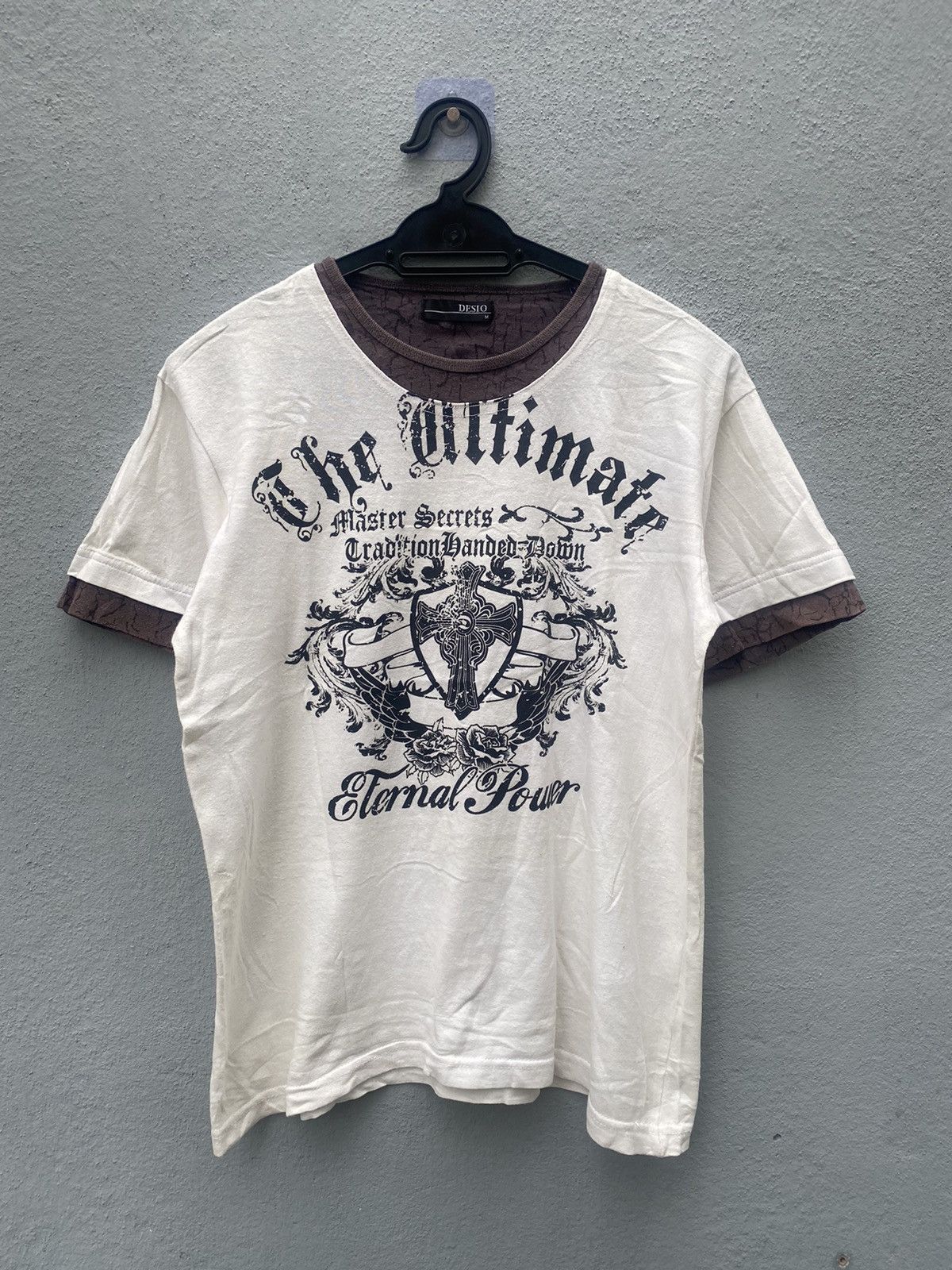 Japanese Brand y2k Desio The Ultimate Double Layer Poem Tshirt Size US M / EU 48-50 / 2 - 1 Thumbnail