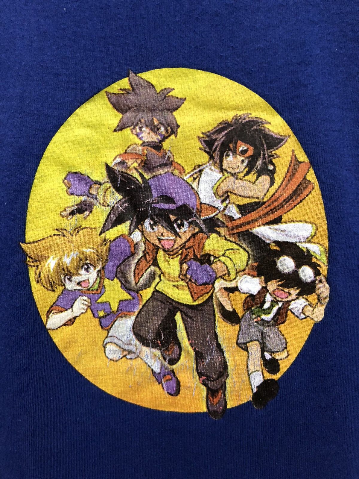 Anime × Vintage Y2K 🔥 BAYBLADE ANIME CANADIAN PROMO TEE RARE GRAPHICAL Size US L / EU 52-54 / 3 - 6 Thumbnail