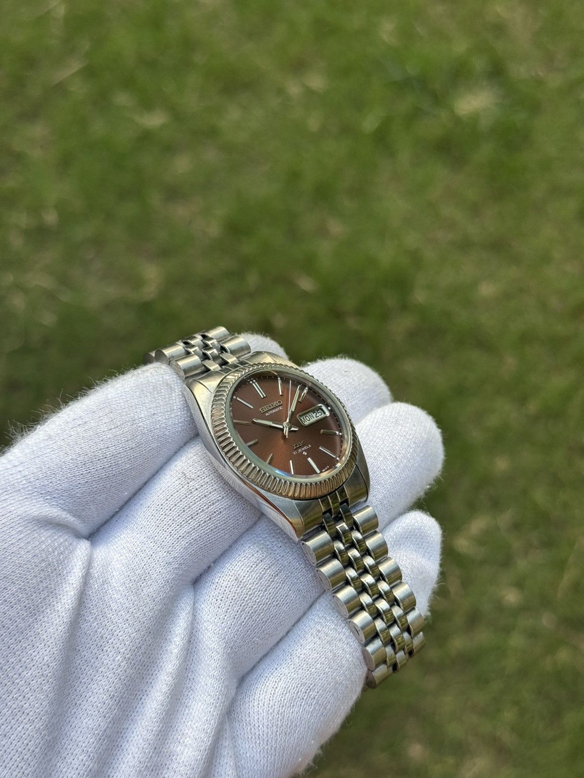 Seiko Seiko 5 DX Fluted Bezel Automatic 6309 Japanese mens Watch Size 36 - 18 Thumbnail